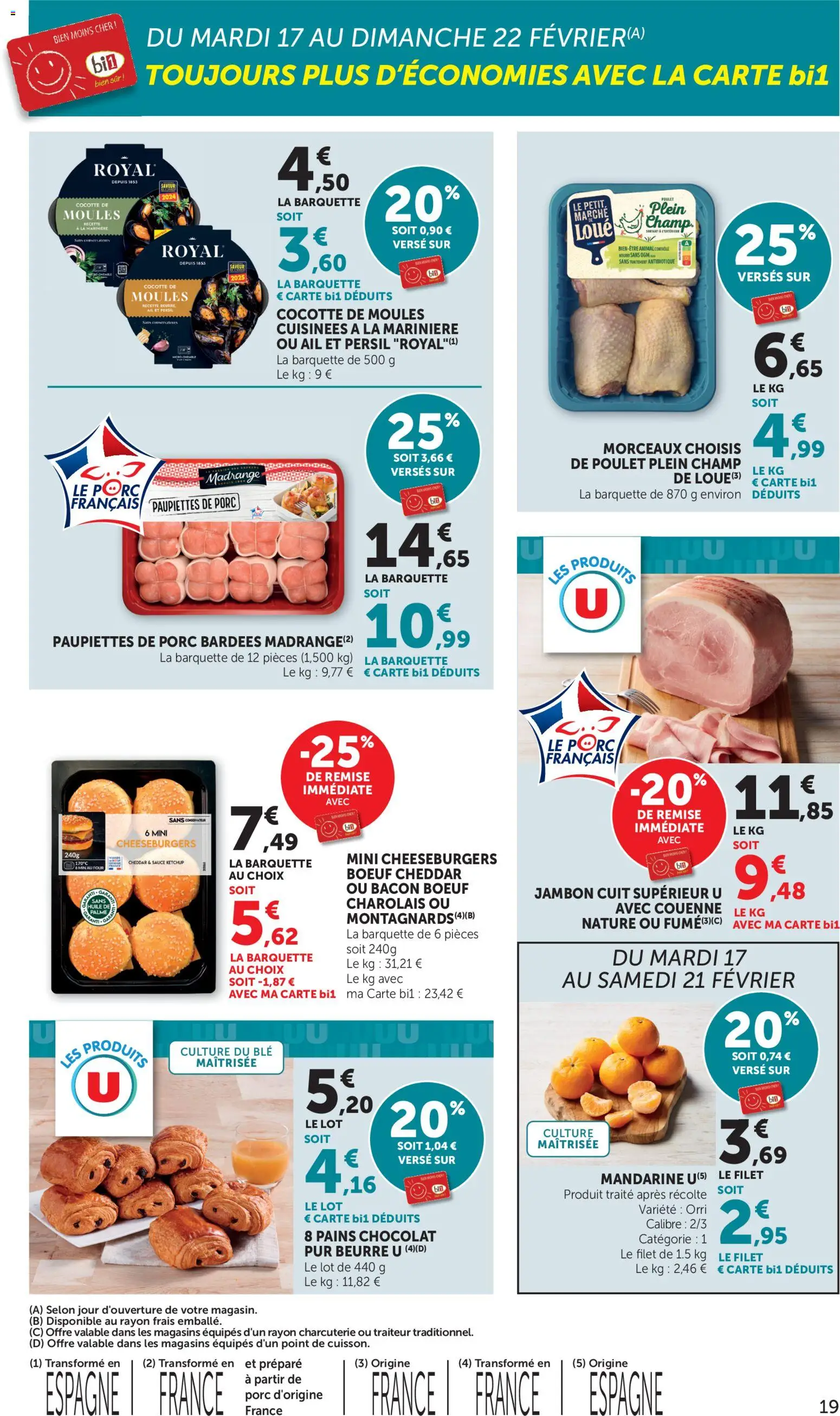 {H1} | Page: 19 | Produits: Marinière, Ail, Beurre, Porc