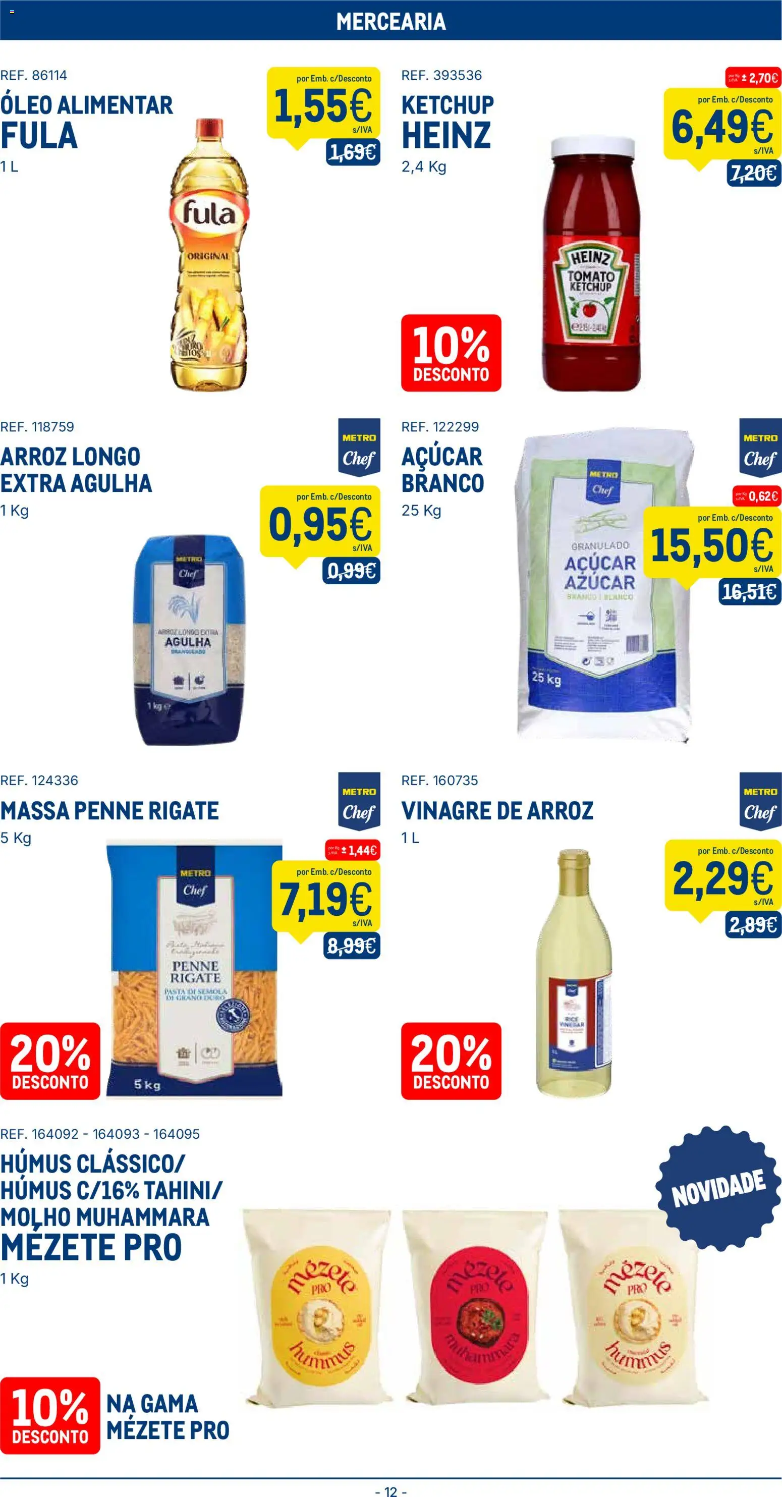 Makro folheto │ válido de 03.02.2026 | Página: 12 | Produtos: Óleo, Arroz, Massa, Ketchup