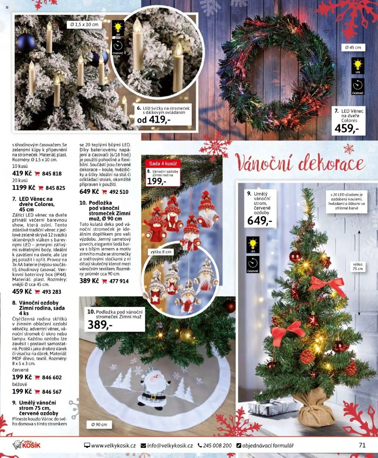 Velký Košík katalog říjen od 01.10.2025 | Strana: 71 | Produkty: Box, Svíčky, Stůl, Baterie