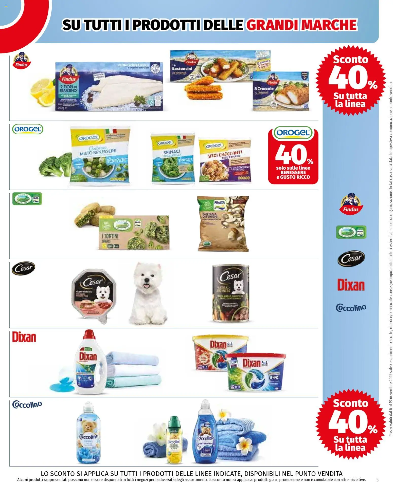 Volantino COOP del 06.11.2025 | Pagina: 5 | Prodotti: Branzino, Spinaci