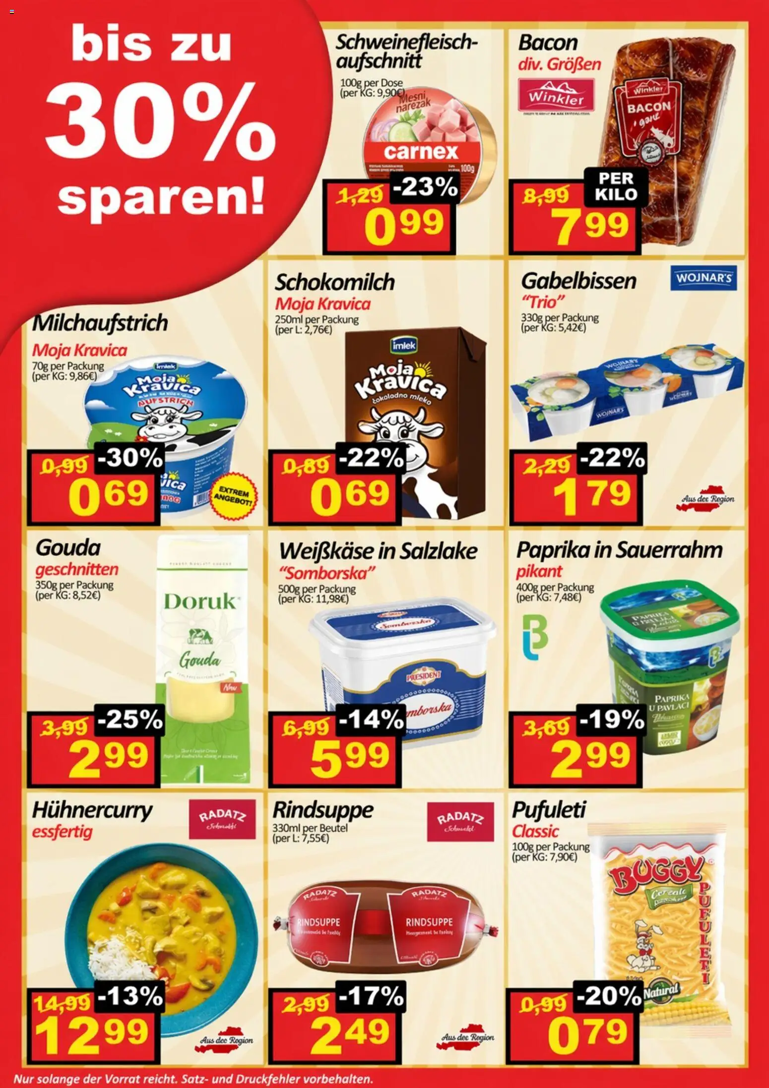 Wurstico Abholmarkt Flugblatt gültig ab 23.04.2026 | Seite: 2 | Produkte: Schweinefleisch, Sauerrahm