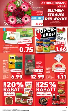 BARILLA Pesto, versch. Sorten je 190 - 200-g-Glas ab 23.04.2026 gültig | Seite: 7 | Produkte: Melitta, Quark, Croissant, Nudeln