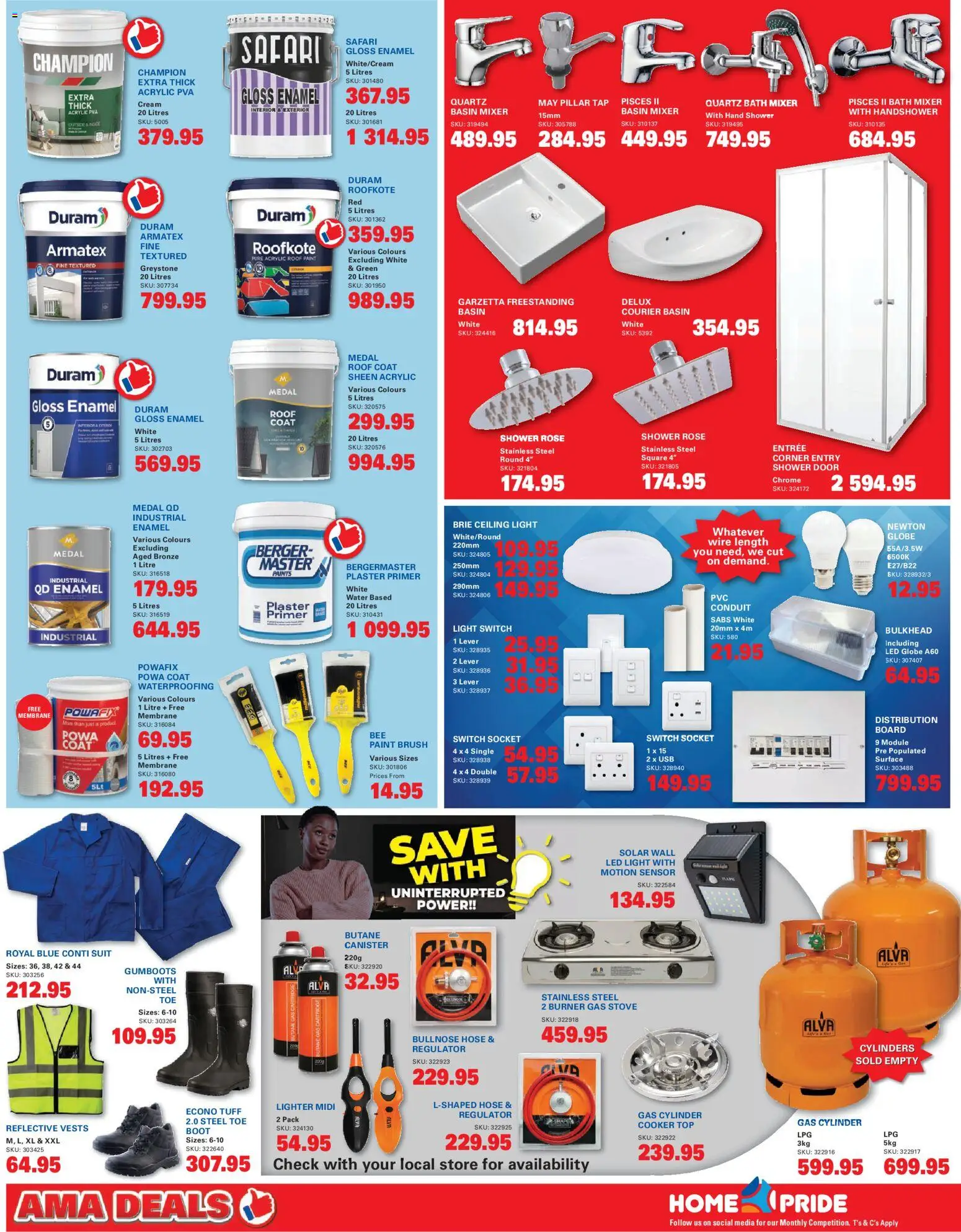 New Cashbuild catalogue – valid from 20.04.2026 | Page: 2 | Products: USB, Plaster primer, Switch, Water