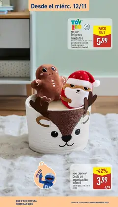 Vista previa HOME CREATION® Cesta de organización infantil, Tamaño aprox.: Ø 25 x 18 cm. Unidad válido desde el 02.11.2025 | Página: 31