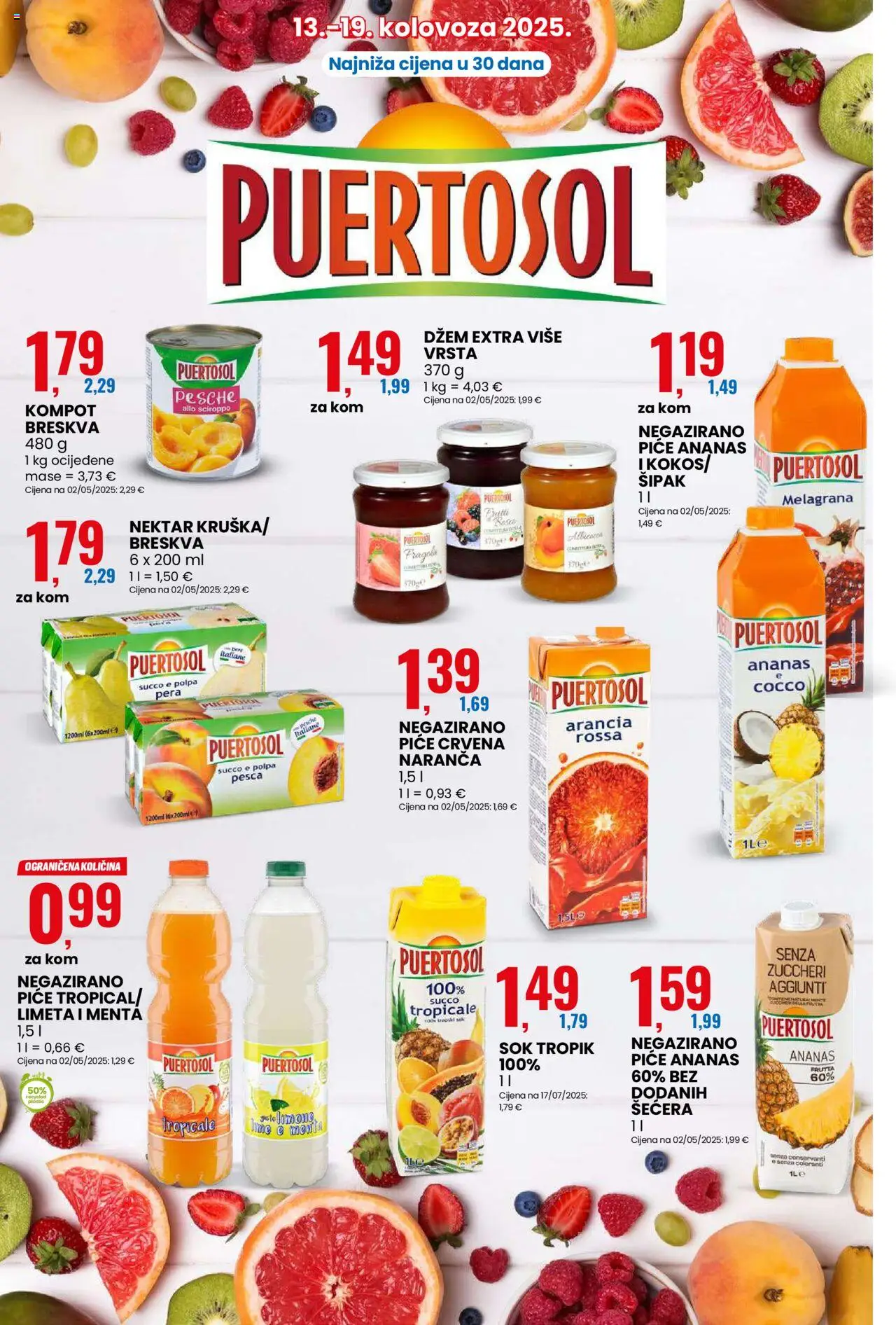 Eurospin katalog | vrijedi od 13.08.2025 | Stranica: 8 | Proizvodi: Sok, Ananas, Džem, Breskva
