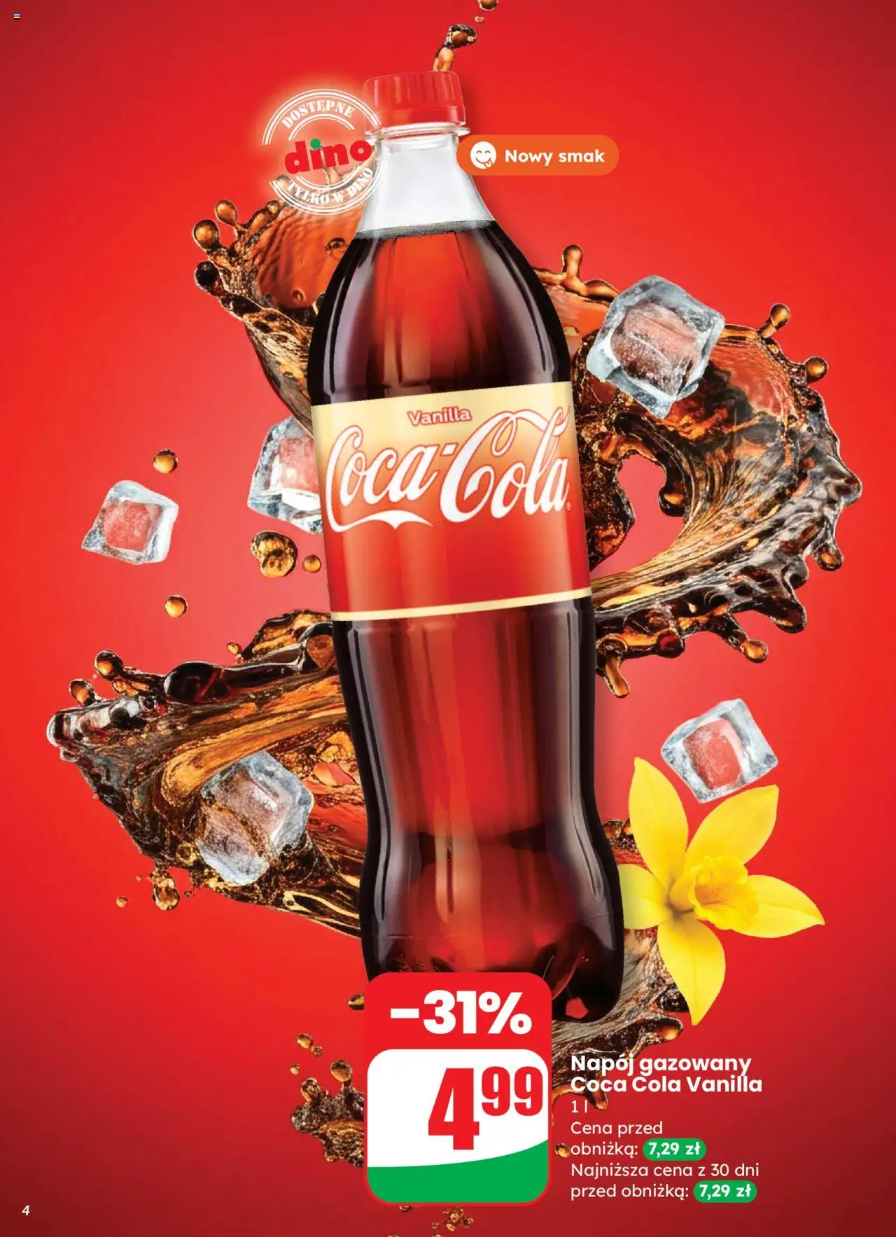Dino Gazetka od 27.08.2025 | Strona: 4 | Produkty: Coca cola