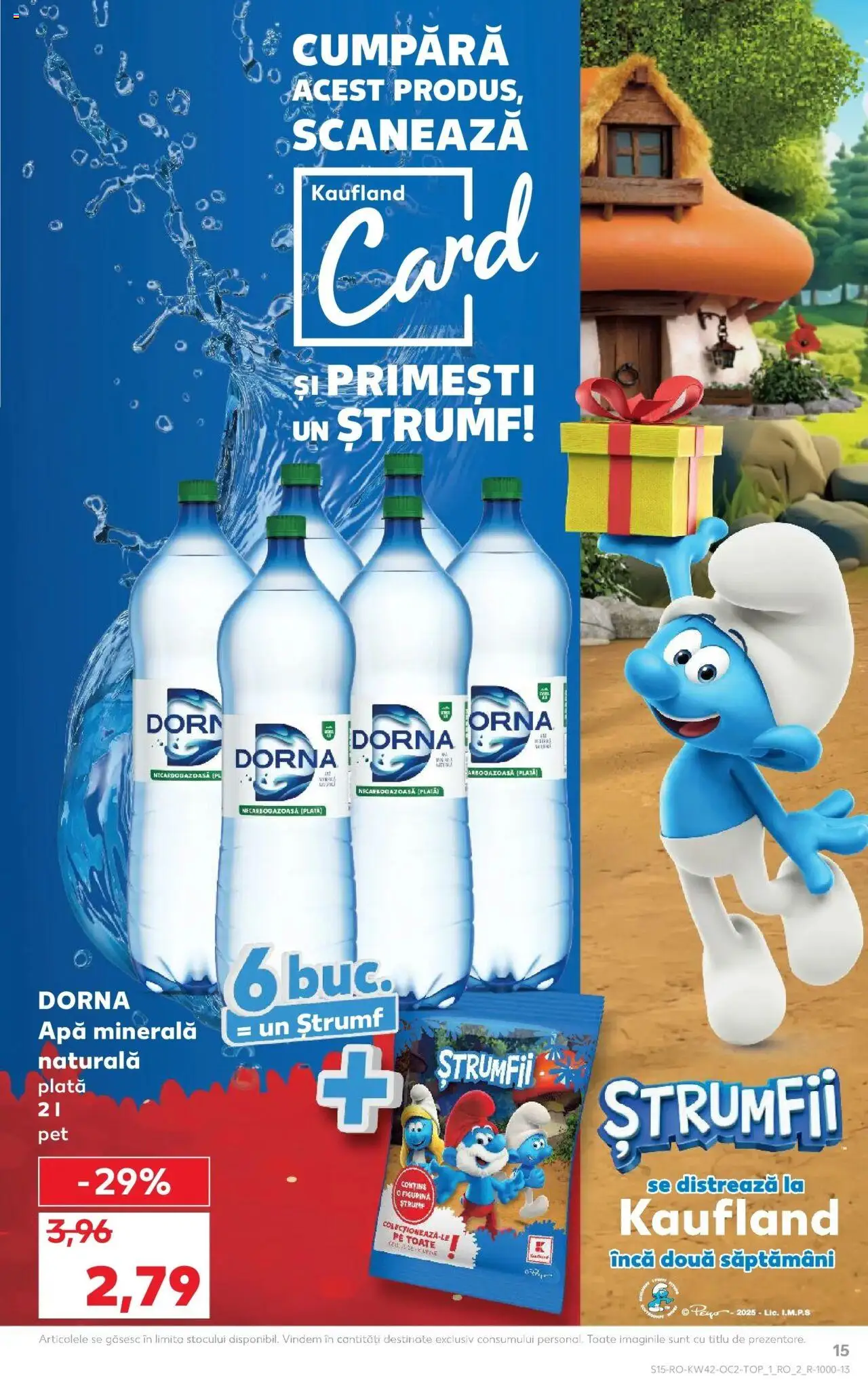 Noul catalog Kaufland – valabil de la 15.10.2025 | Pagină: 15 | Produse: Yazı tahtası kalemi, Vin, Apă