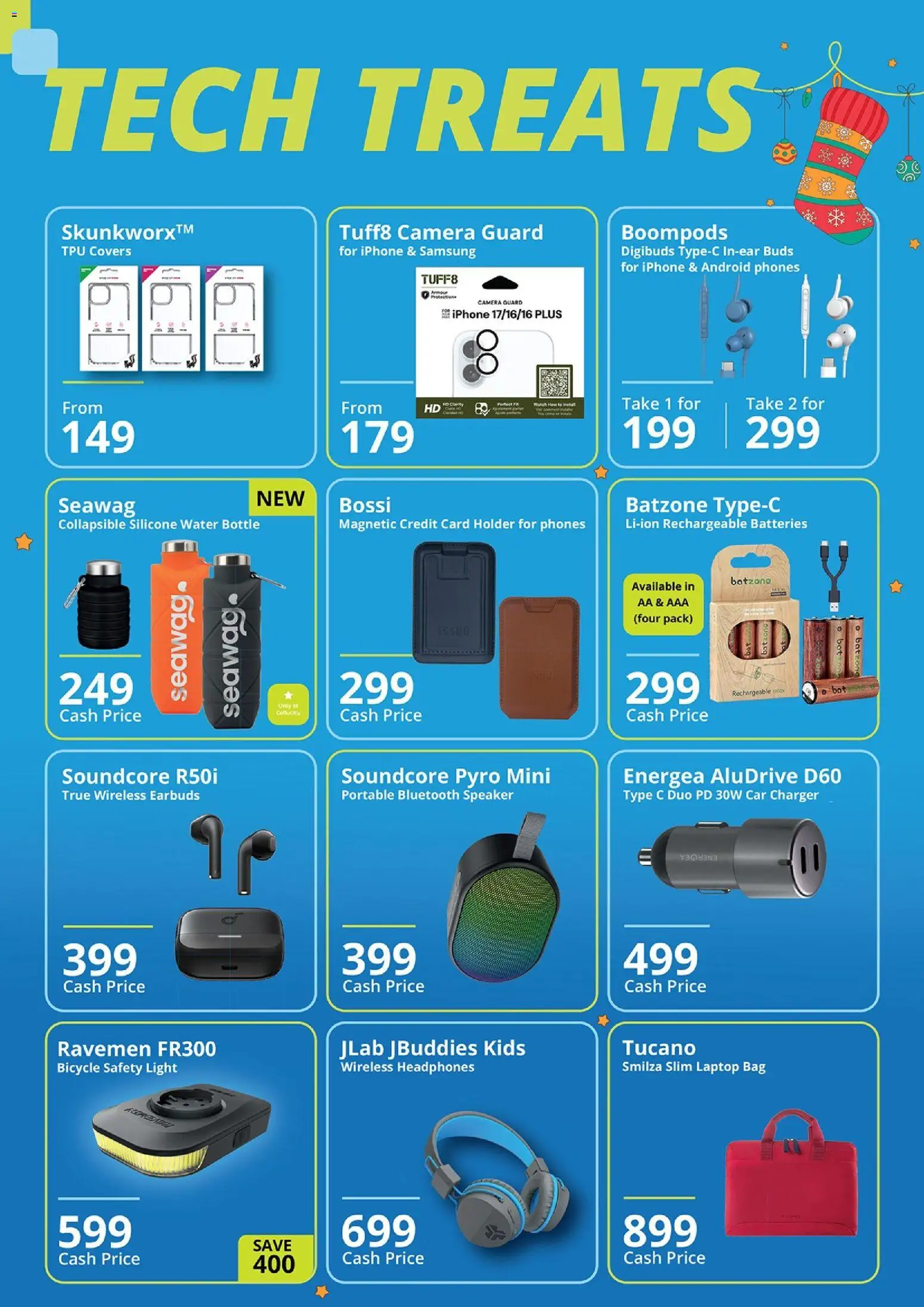 New Cellucity catalogue – valid from 09.12.2025 | Page: 4 | Products: Earbuds, Speaker, Charger, Silicone