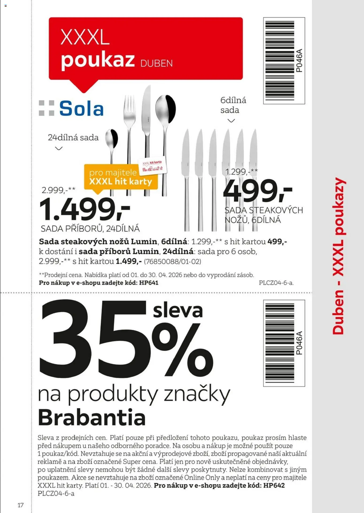 XXXLutz leták - Být věrným zákazníkem se vyplatí od 01.02.2026 | Strana: 17 | Produkty: Karty