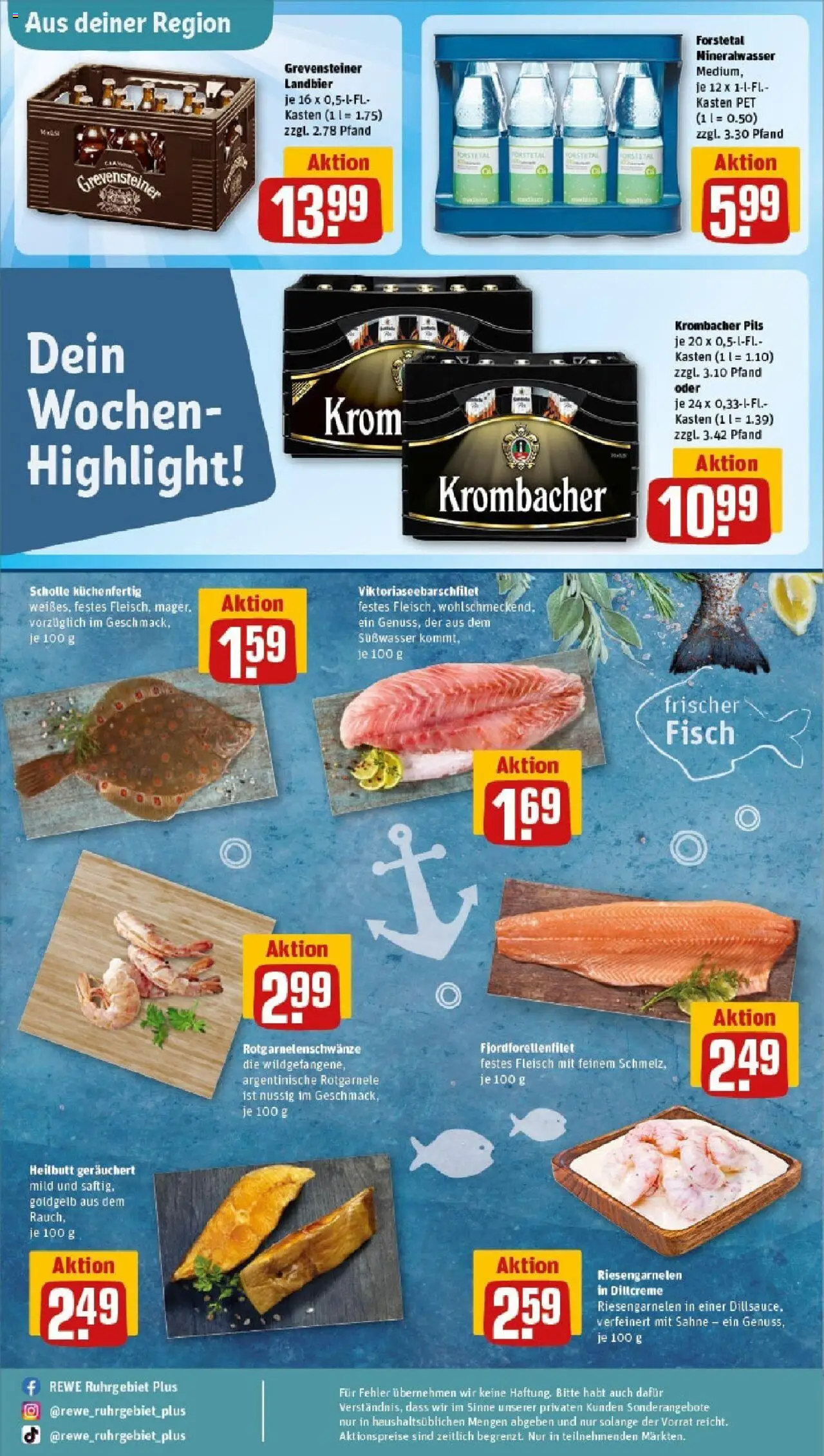 Rewe prospekt Lüdinghausen	 - gültig ab dem 15.06.2025 | Seite: 30 | Produkte: Mineralwasser, Krombacher, Dill, Fleisch