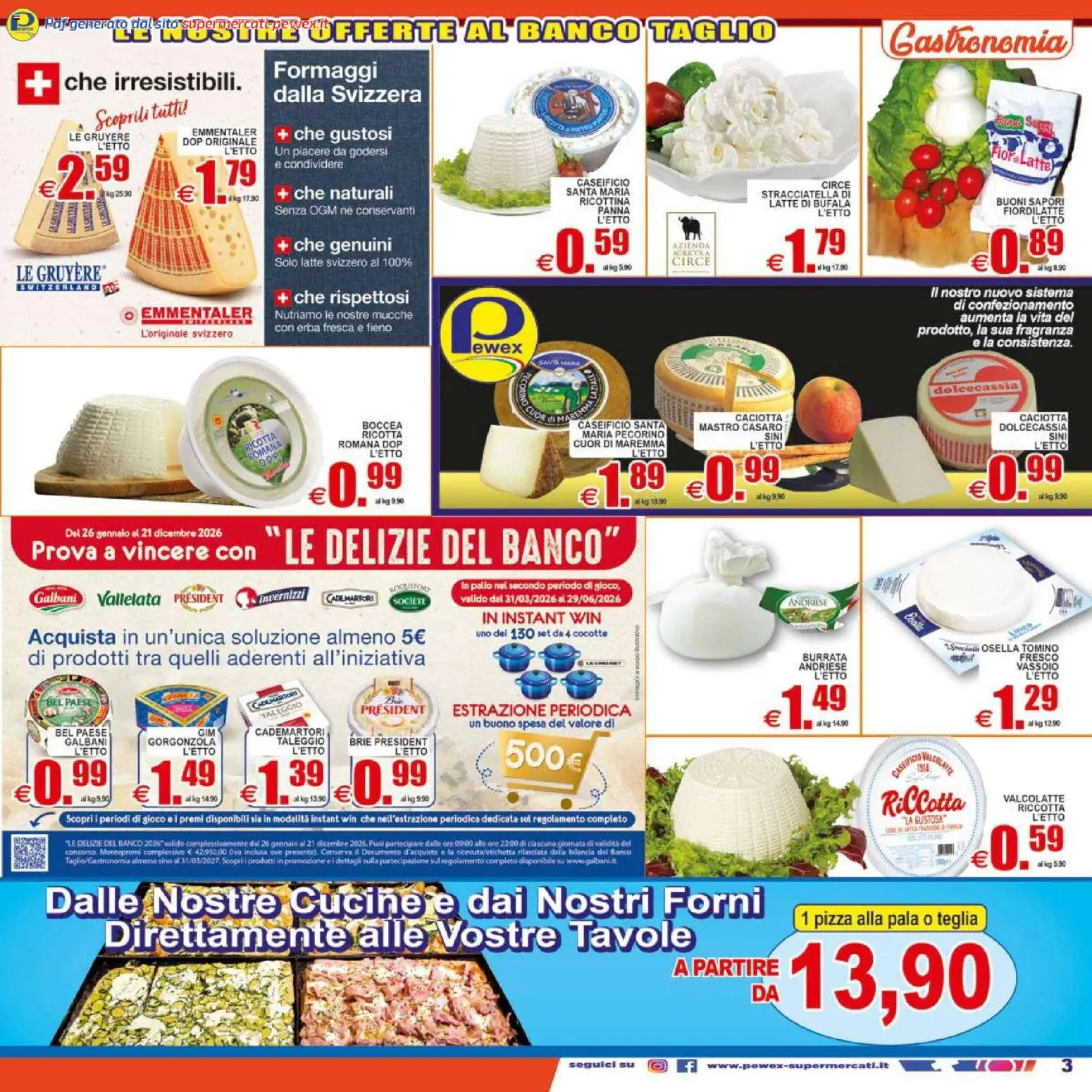 Volantino Pewex del 17.04.2026 | Pagina: 3 | Prodotti: Cucine, Panna, Latte, Tomino