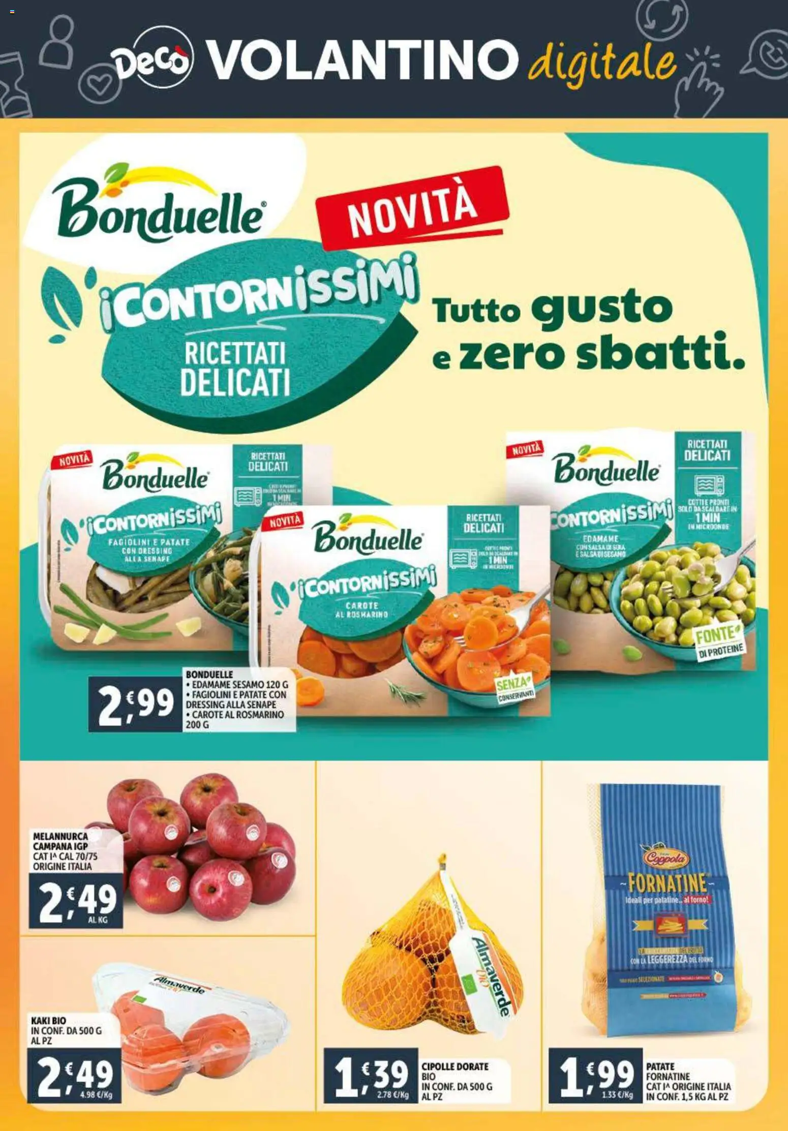 Volantino Decò del 28.10.2025 | Pagina: 22 | Prodotti: Patate, Carote, Forno, Senape