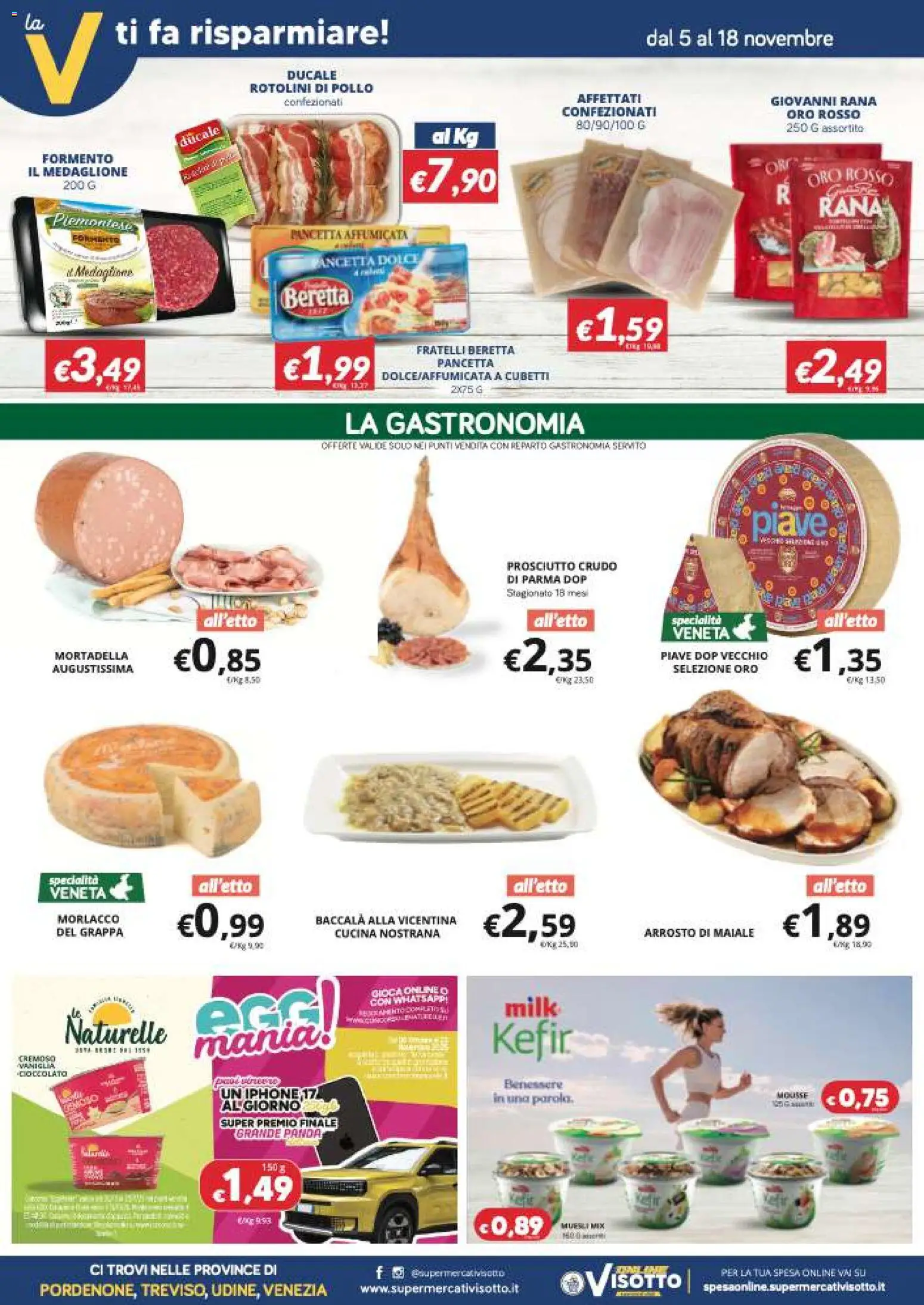 Volantino Visotto del 05.11.2025 | Pagina: 3 | Prodotti: Arrosto, Muesli, Pollo, Prosciutto