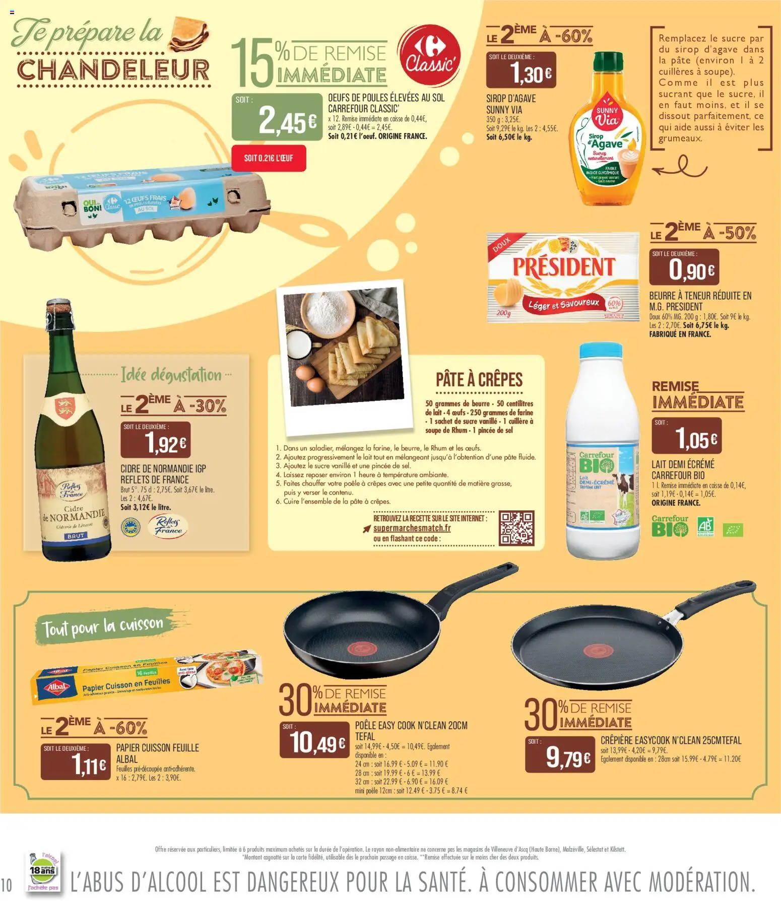 {H1} | Page: 10 | Produits: Poêle, Rhum, Tefal, Lait Demi Écrémé