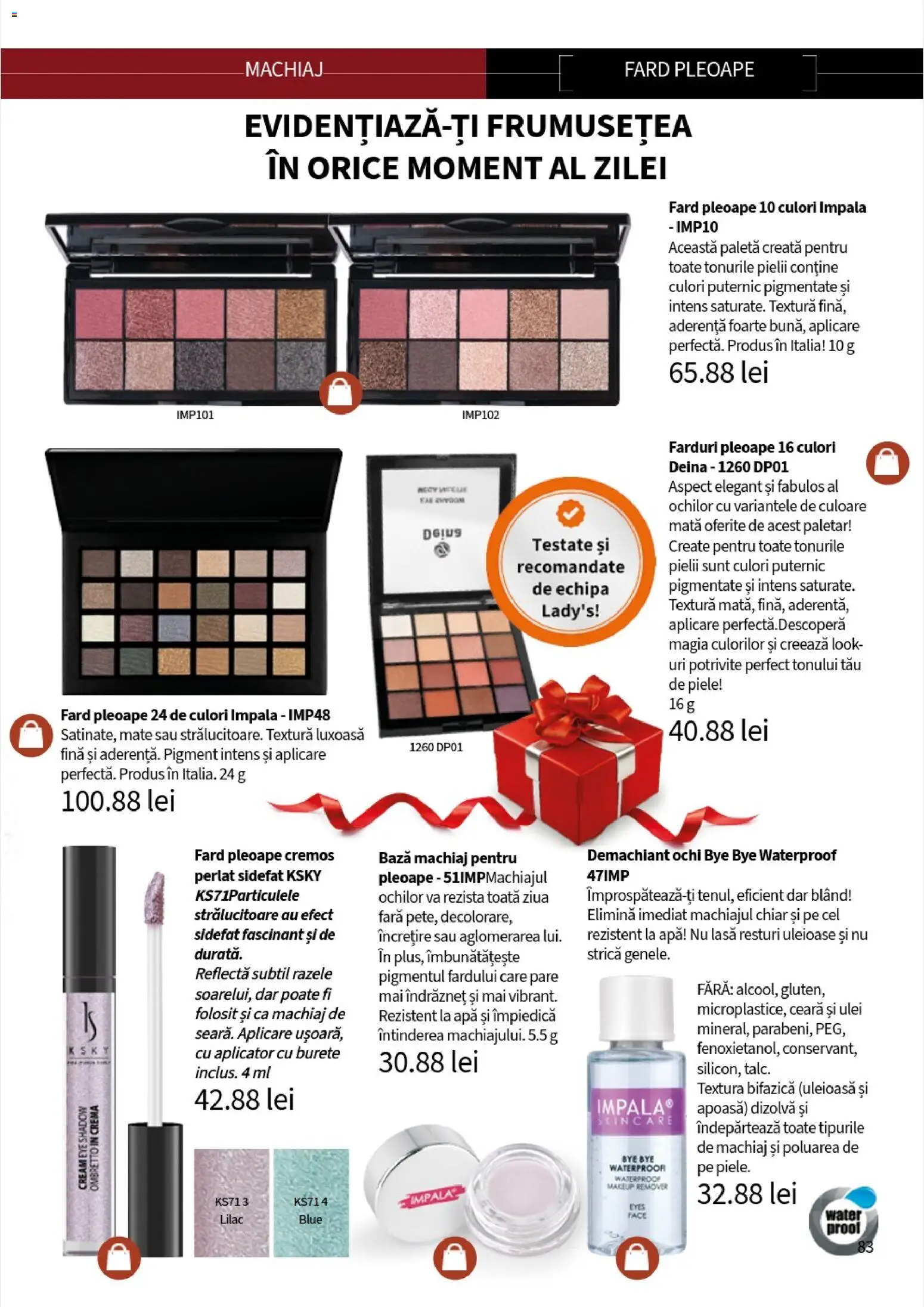 Noul catalog Lady’s – valabil de la 10.11.2025 | Pagină: 85 | Produse: Demachiant, Machiaj, Burete, Ulei