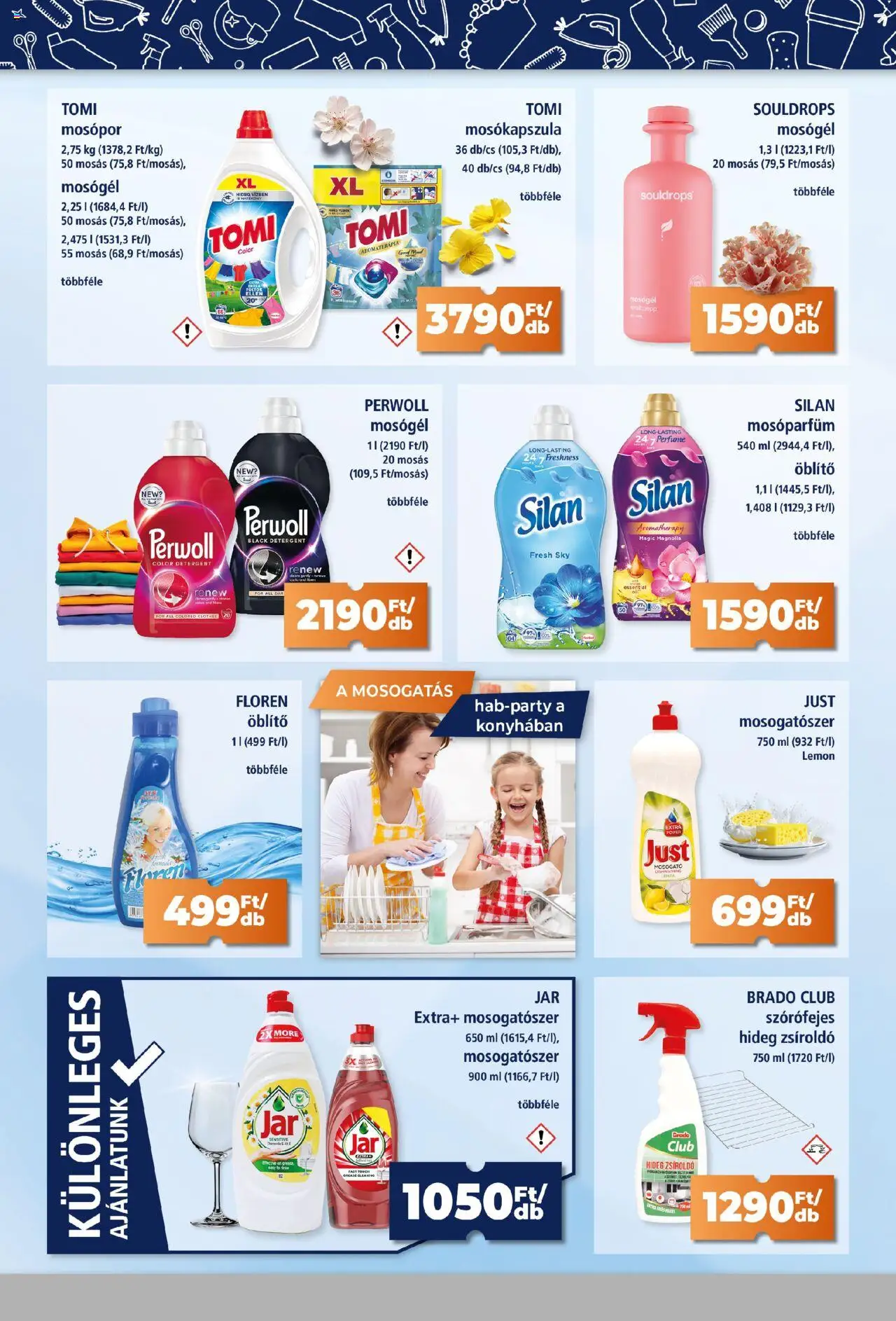 Goods Market akciós ujság - amely érvényes a következő dátumtól: 16.10.2025 | Oldal: 4 | Termékek: Perwoll, Mosókapszula, Öblítő, Mosogatószer