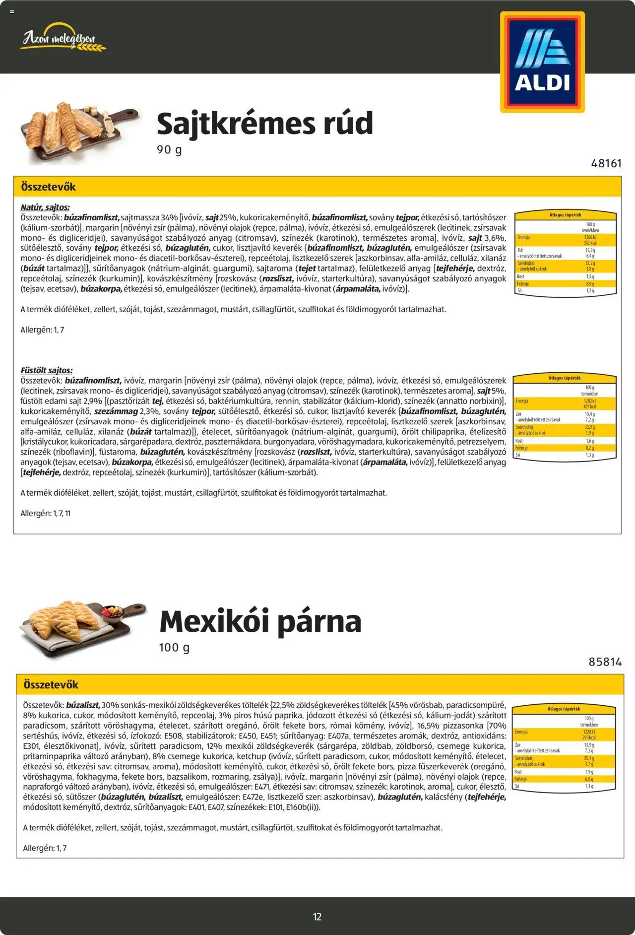 Aldi akciós ujság - amely érvényes a következő dátumtól: 26.08.2024 | Oldal: 12 | Termékek: Vöröshagyma, Reszelt sajt, Sajt, Rozskovász