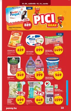 PRÉSIDENT SAJT*, cheddar, ementáli, maasdamer, gouda szeletelt 100 g - amely érvényes a következő dátumtól: 08.01.2026 | Oldal: 14