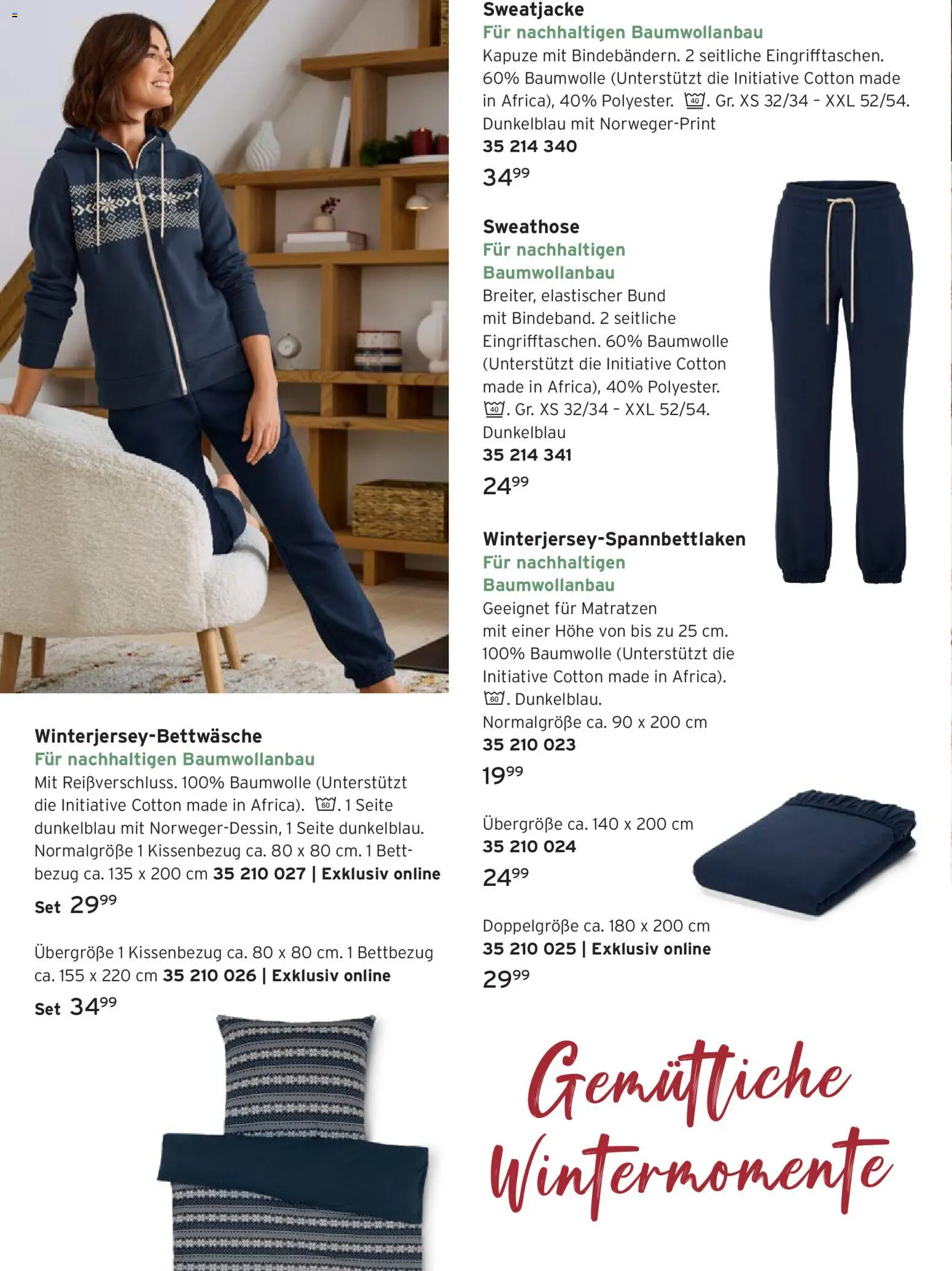 Tchibo Weihnachtsfreude mit Disney – gültig ab 17.12.2025 | Seite: 18 | Produkte: Sweathose, Sweatjacke, Bett