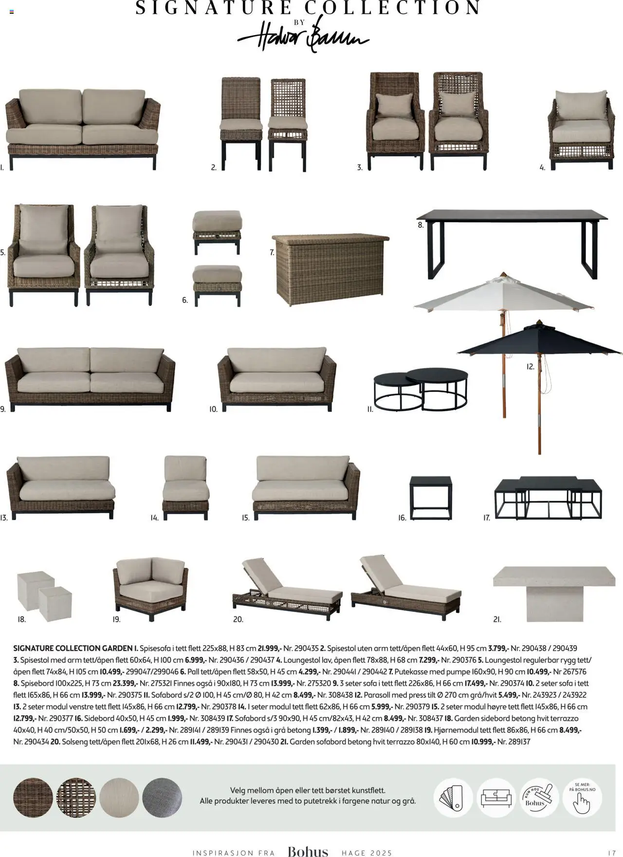  | Side: 17 | Produkter: Spisestol, Solseng, Putetrekk, Sofa