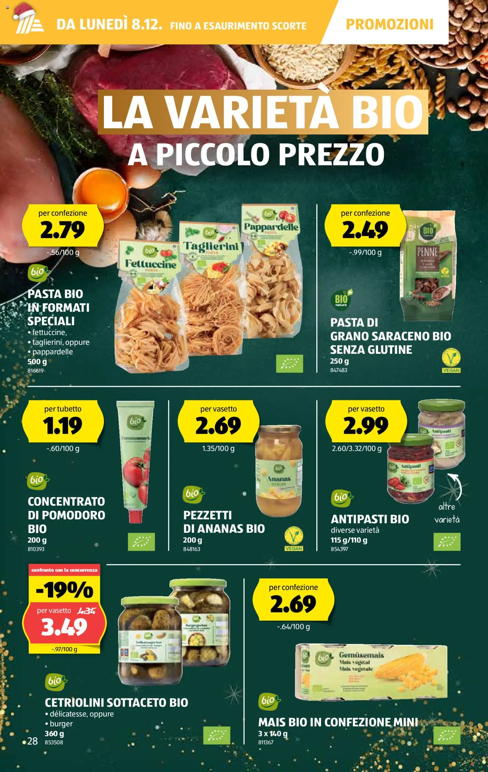 Aldi Aktionen IT – gültig ab 04.12.2025 | Seite: 29 | Produkte: Burger, Ananas, Pasta