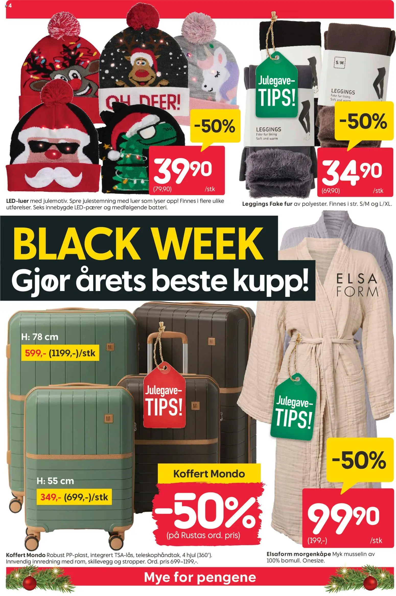 {H1} | Side: 4 | Produkter: Leggings, Koffert, Сушильные машины, Morgenkåpe