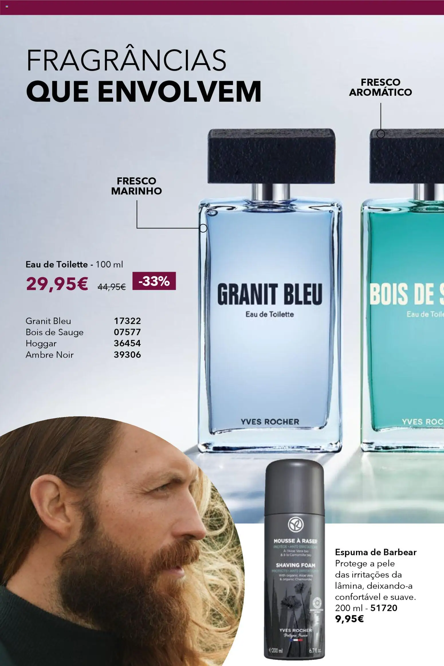 Yves Rocher catálogo 2 │ válido de 30.01.2026 | Página: 12 | Produtos: Eau de toilette, Espuma de barbear