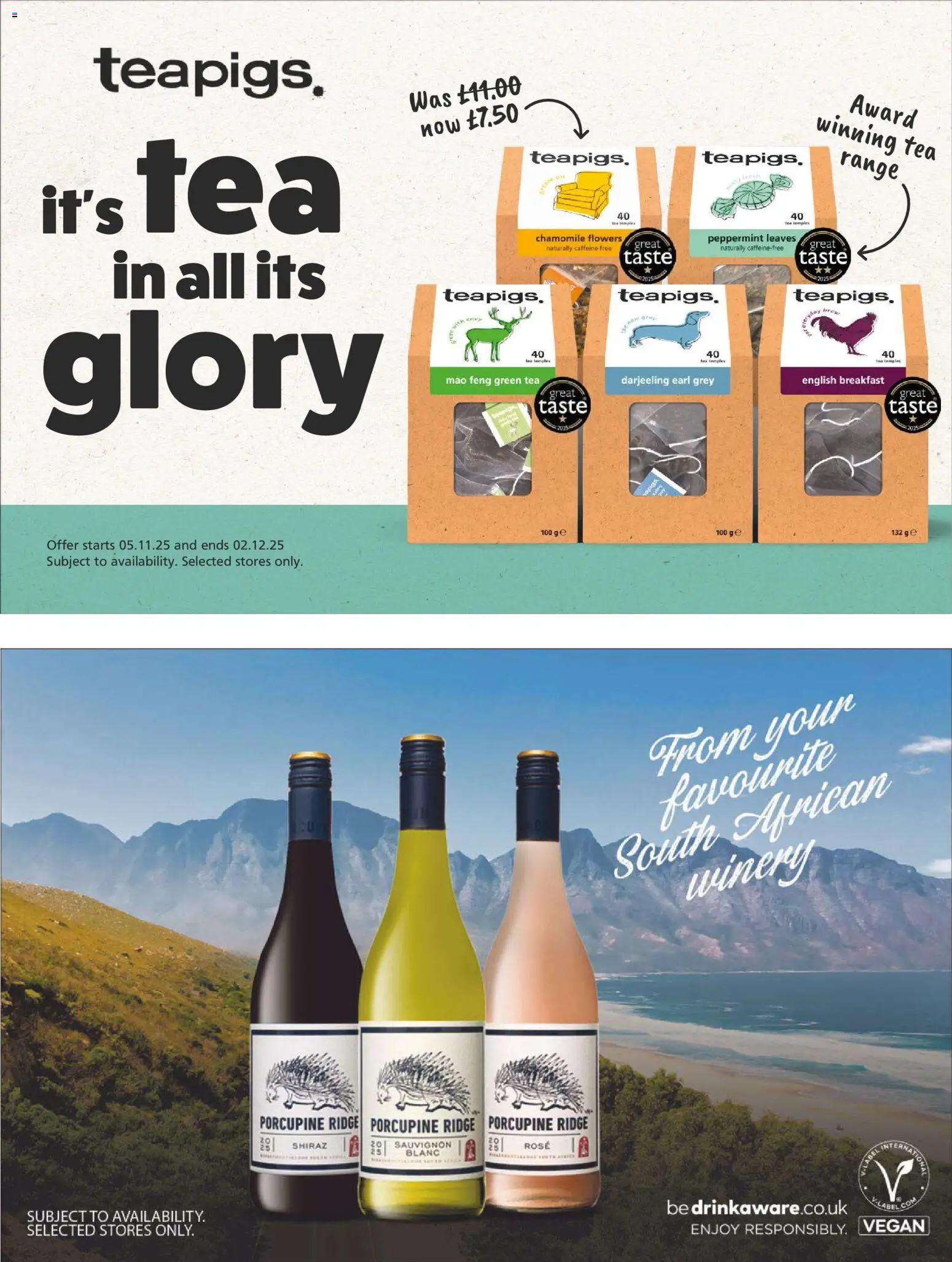 {H1} | Page: 28 | Products: Ridge, Tea