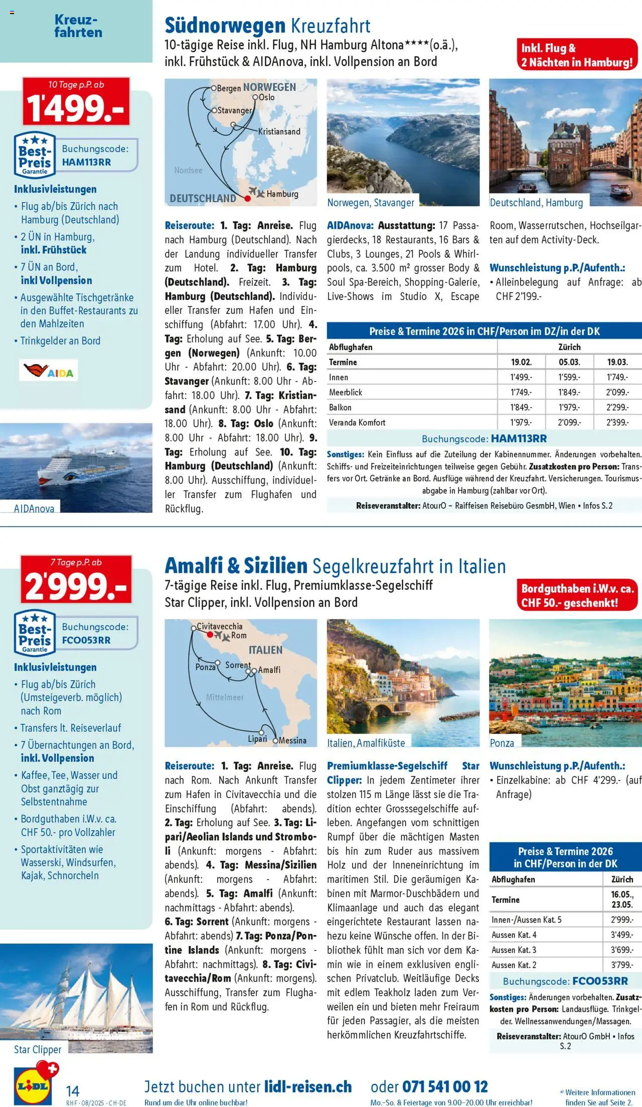Lidl Aktionen Reisen August ab 30.07.2025 | Seite: 14 | Produkte: Wasser, Uhr, Klimaanlage