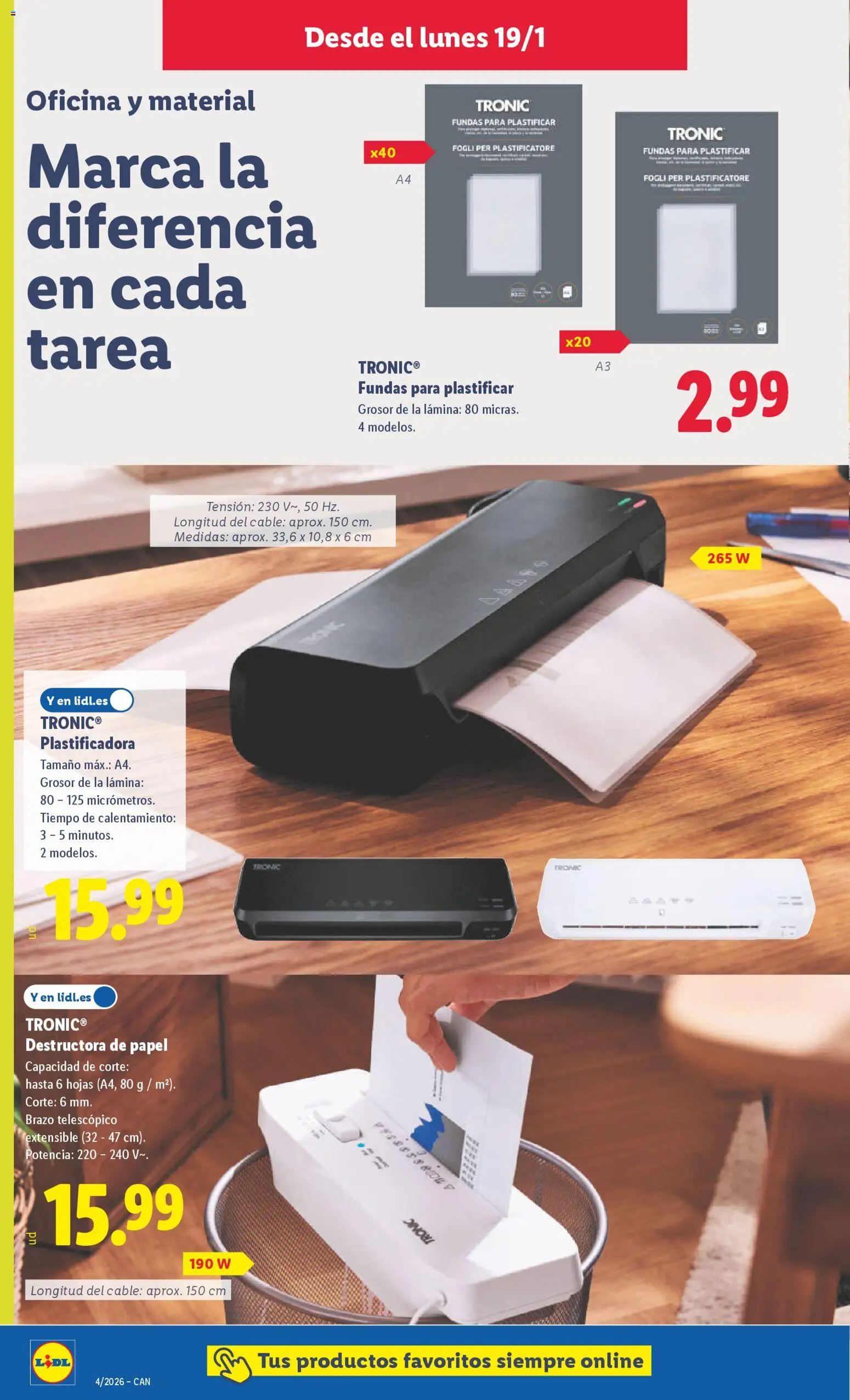 Lidl - Canarias │ válido desde el 19.01.2026 | Página: 10 | Productos: Autoradio, Cable