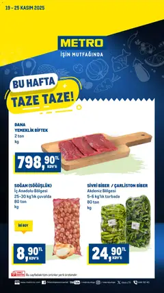 19.11.2025 tarihinden itibaren geçerli olan Metro kataloğu önizlemesi