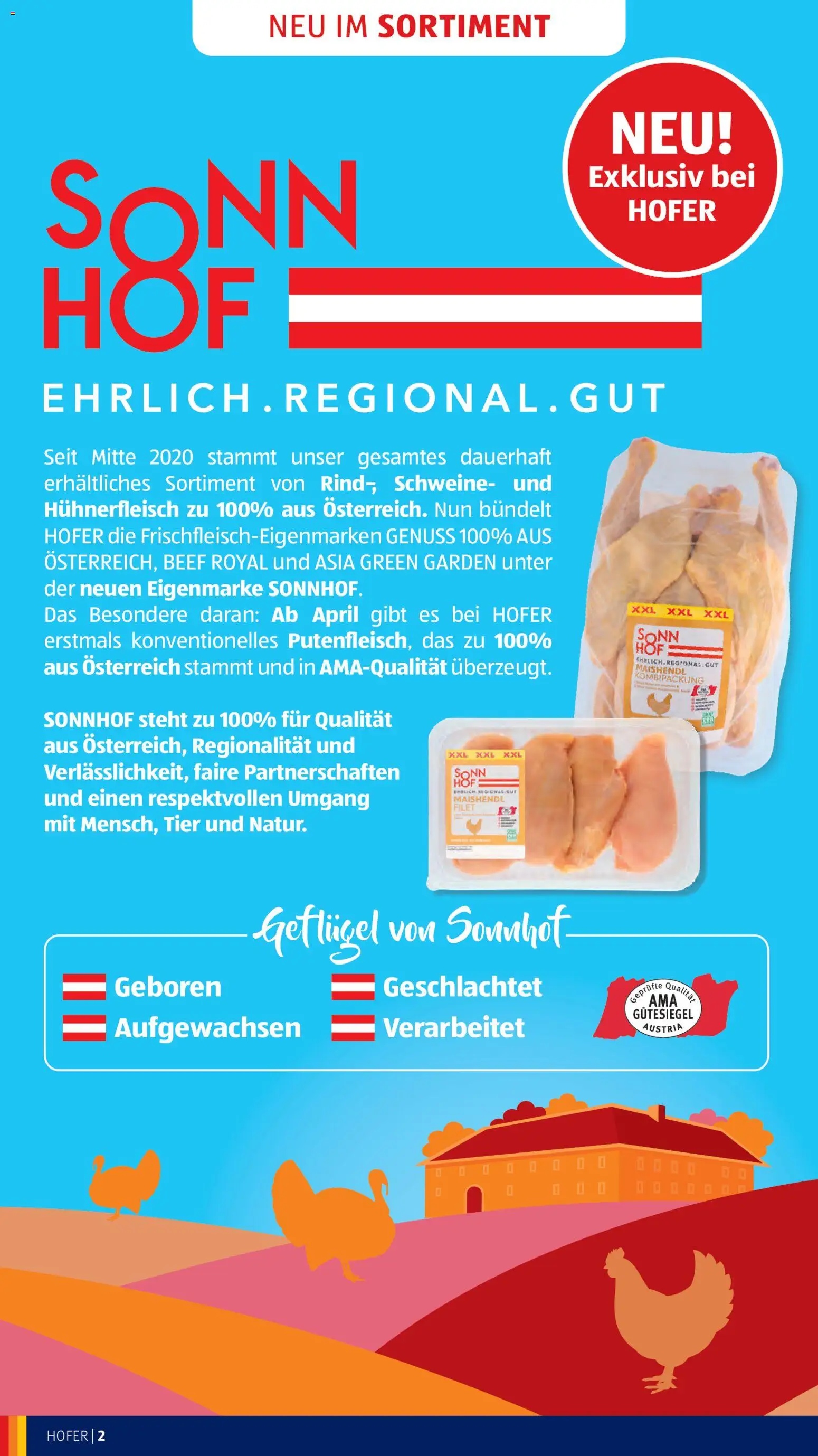 Hofer Flugblatt gültig ab 08.04.2026 | Seite: 4 | Produkte: Hühnerfleisch