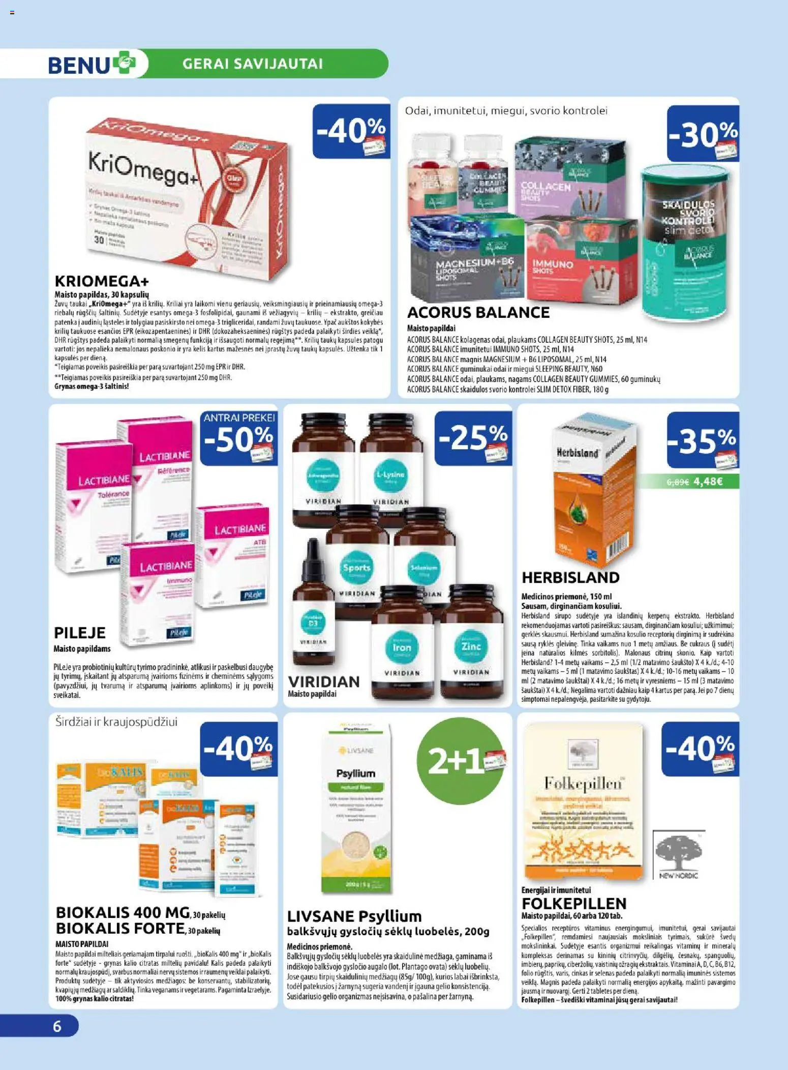 BENU akcijos nuo 01.01.2026 | Puslapis: 6 | Prekių: Guminukai