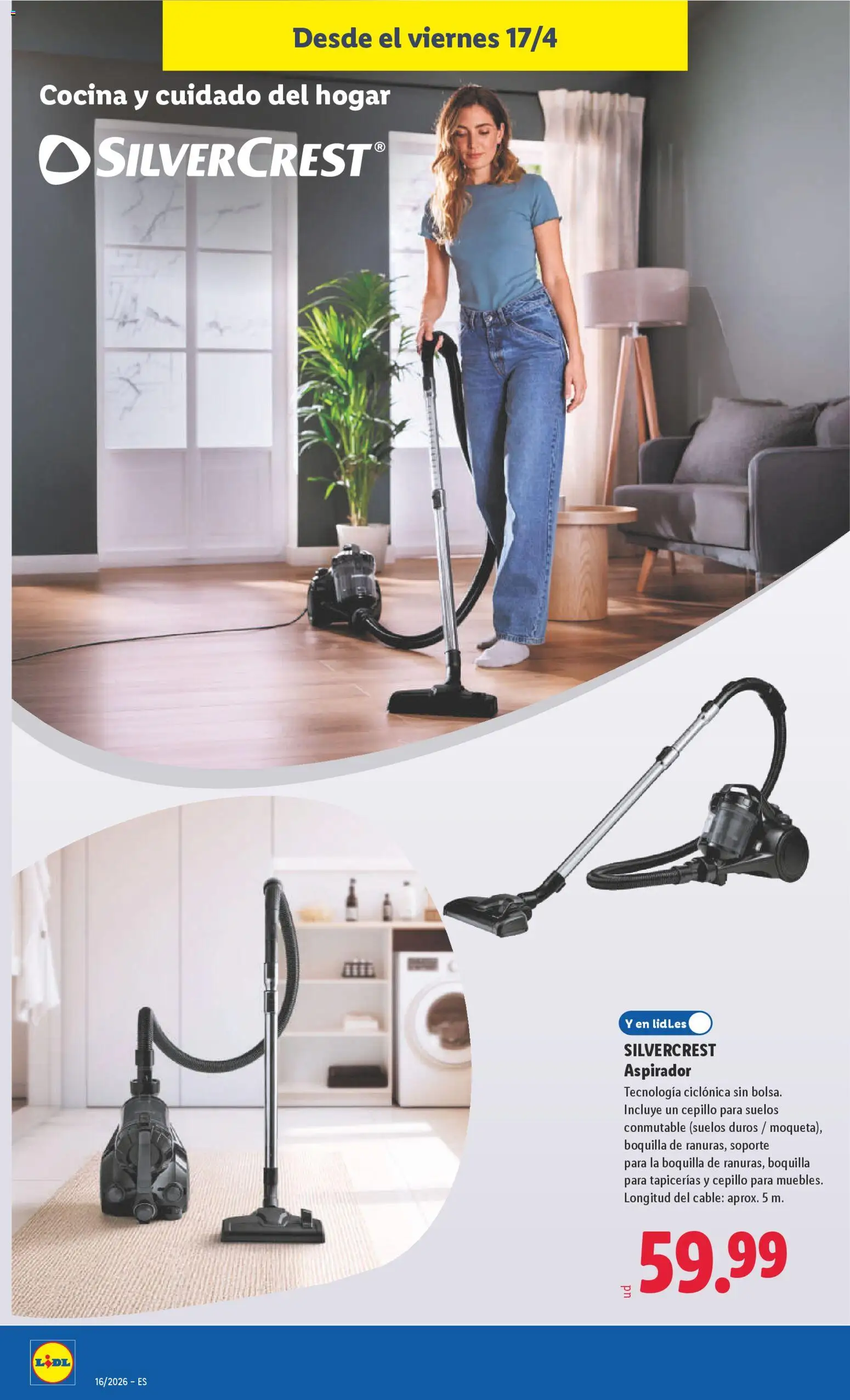 Lidl folleto de bazar │ válido desde el 13.04.2026 | Página: 18 | Productos: Cepillo, Cable, Cocina, Aspirador
