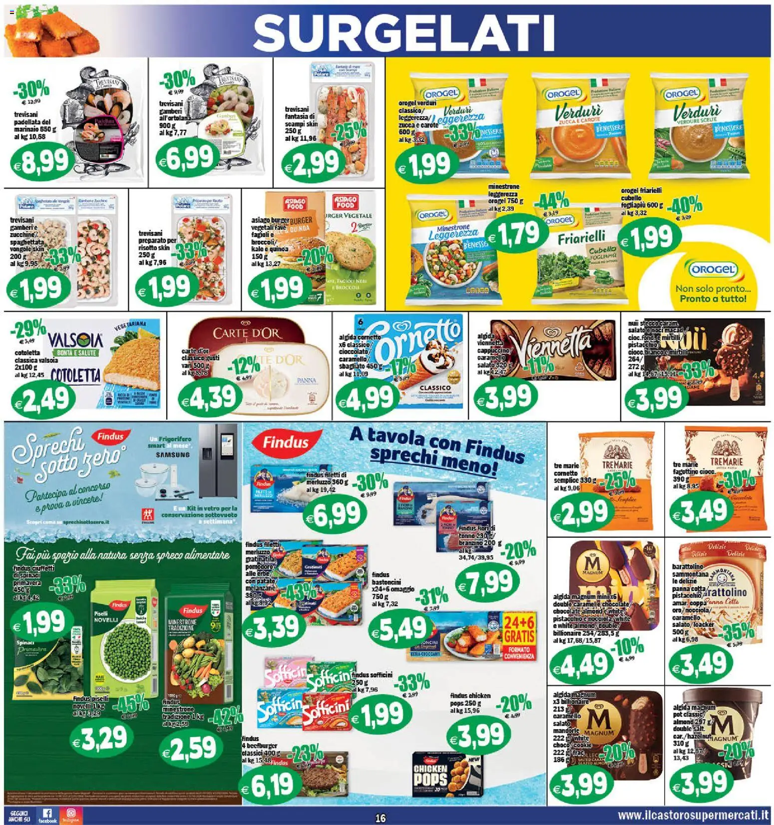 Volantino Il Castoro del 27.12.2025 | Pagina: 16 | Prodotti: Minestrone, Panna, Mandorle, Piselli
