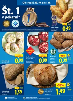 Lidl katalog akcije – veljaven od 29.10.2025 | Stran: 5 | Izdelki: Štručka, Kruh
