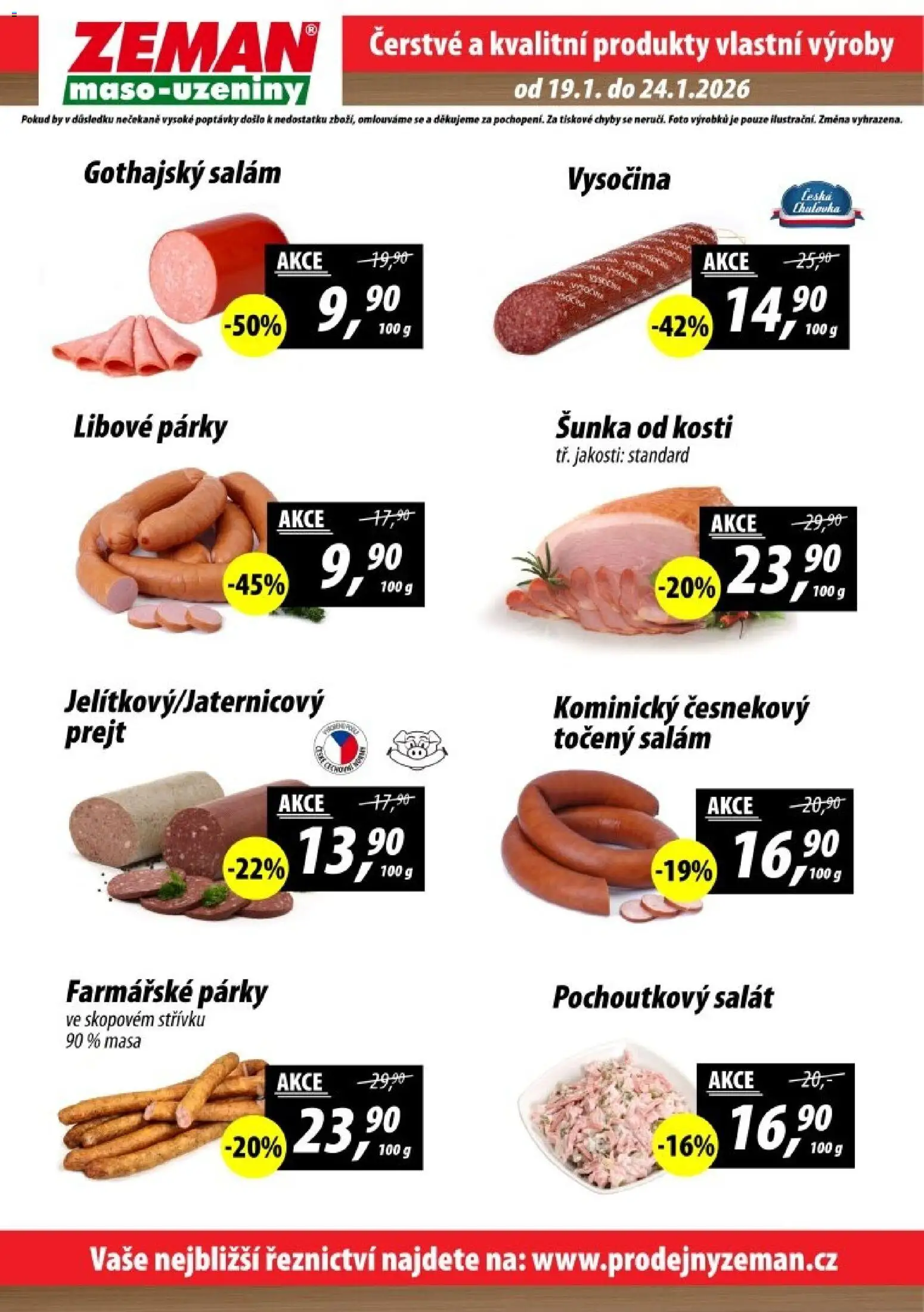 Prodejny Zeman leták - Dačice od 19.01.2026 | Strana: 2