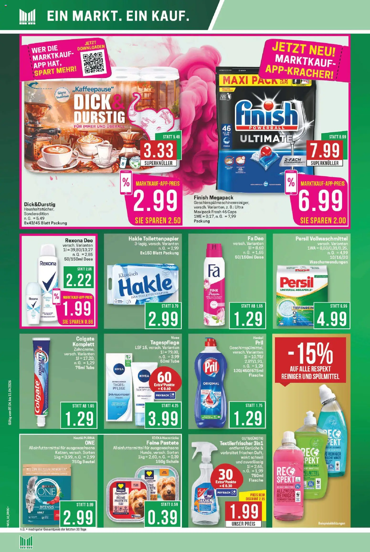 Marktkauf Prospekt 	 – gültig ab 07.04.2026 | Seite: 16 | Produkte: Pute, Finish, Pril, Persil