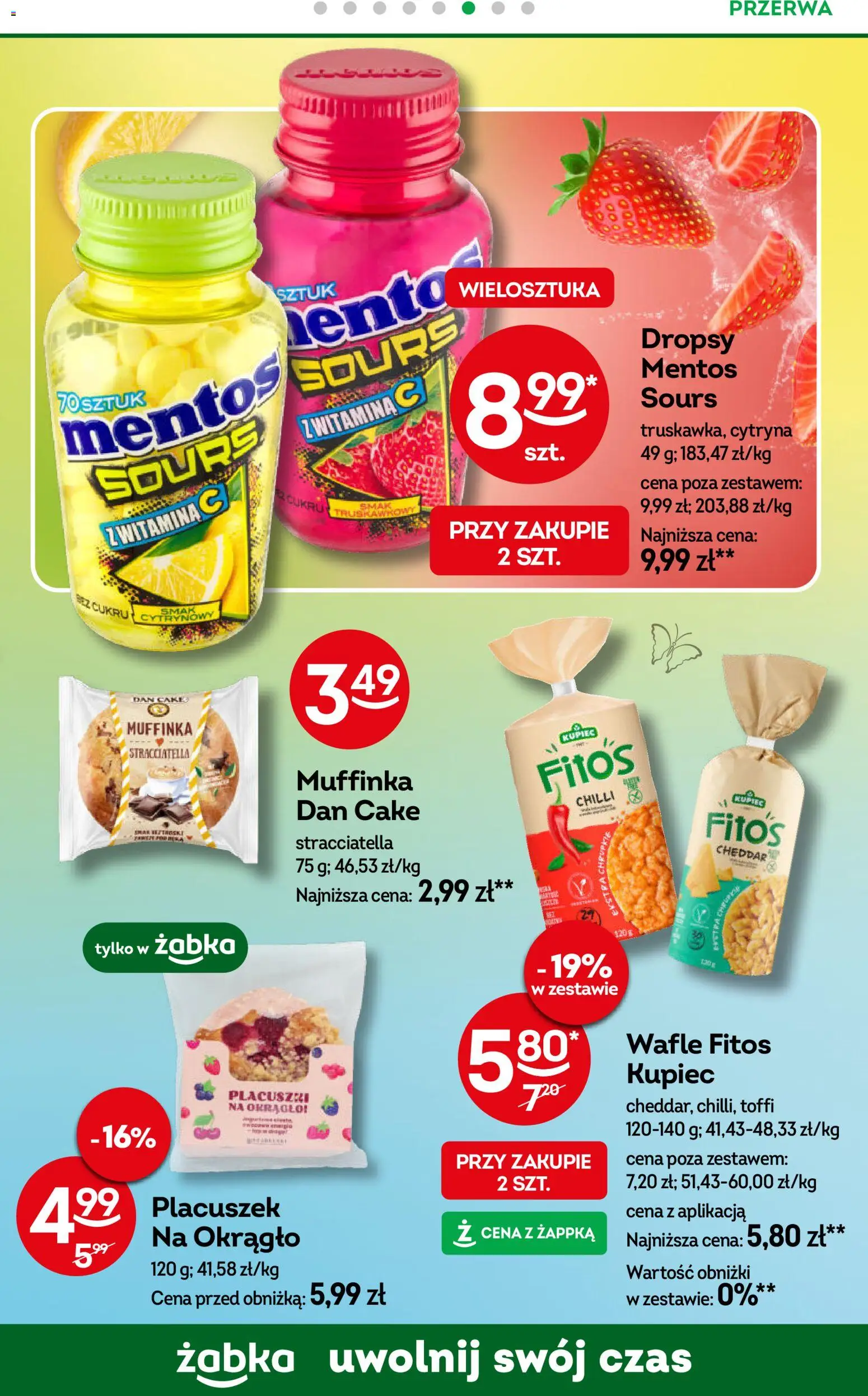 Żabka gazetka od 08.04.2026 | Strona: 63 | Produkty: Cytryna, Wafle, Cheddar