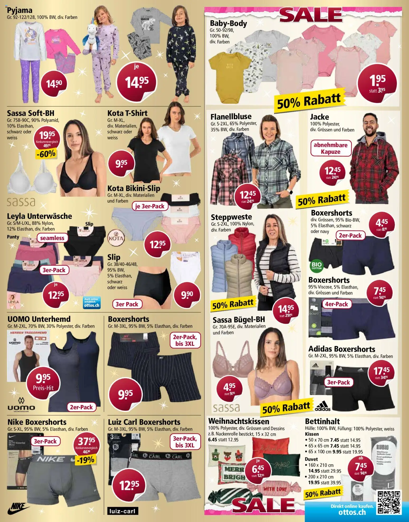 Otto's Aktionen – gültig ab 15.12.2025 | Seite: 11 | Produkte: Kissen, Trägerhemd, Slip, Hülle