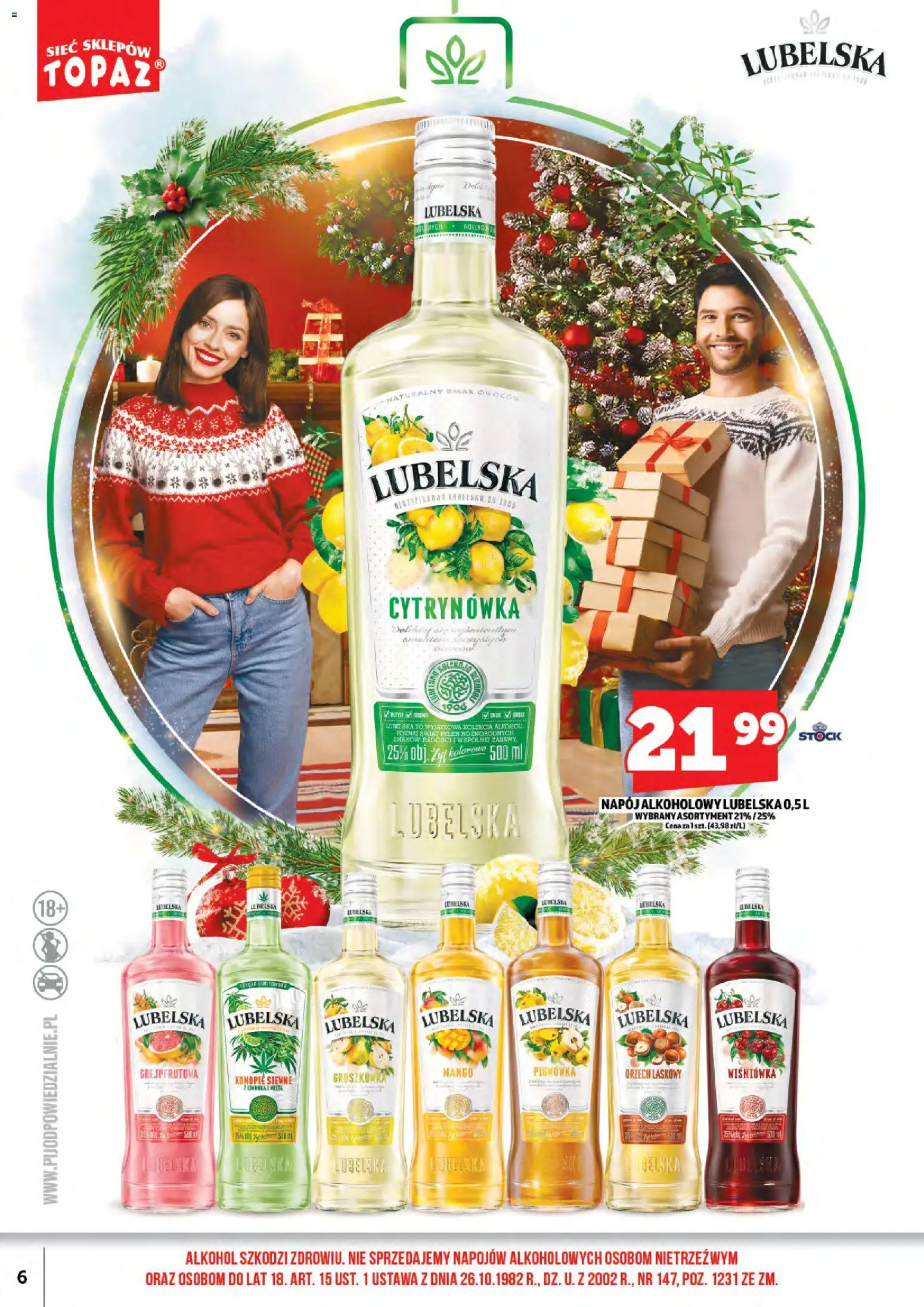 Topaz Gazetka alkoholowa od 01.01.2026 | Strona: 8 | Produkty: Mango, Alkohol