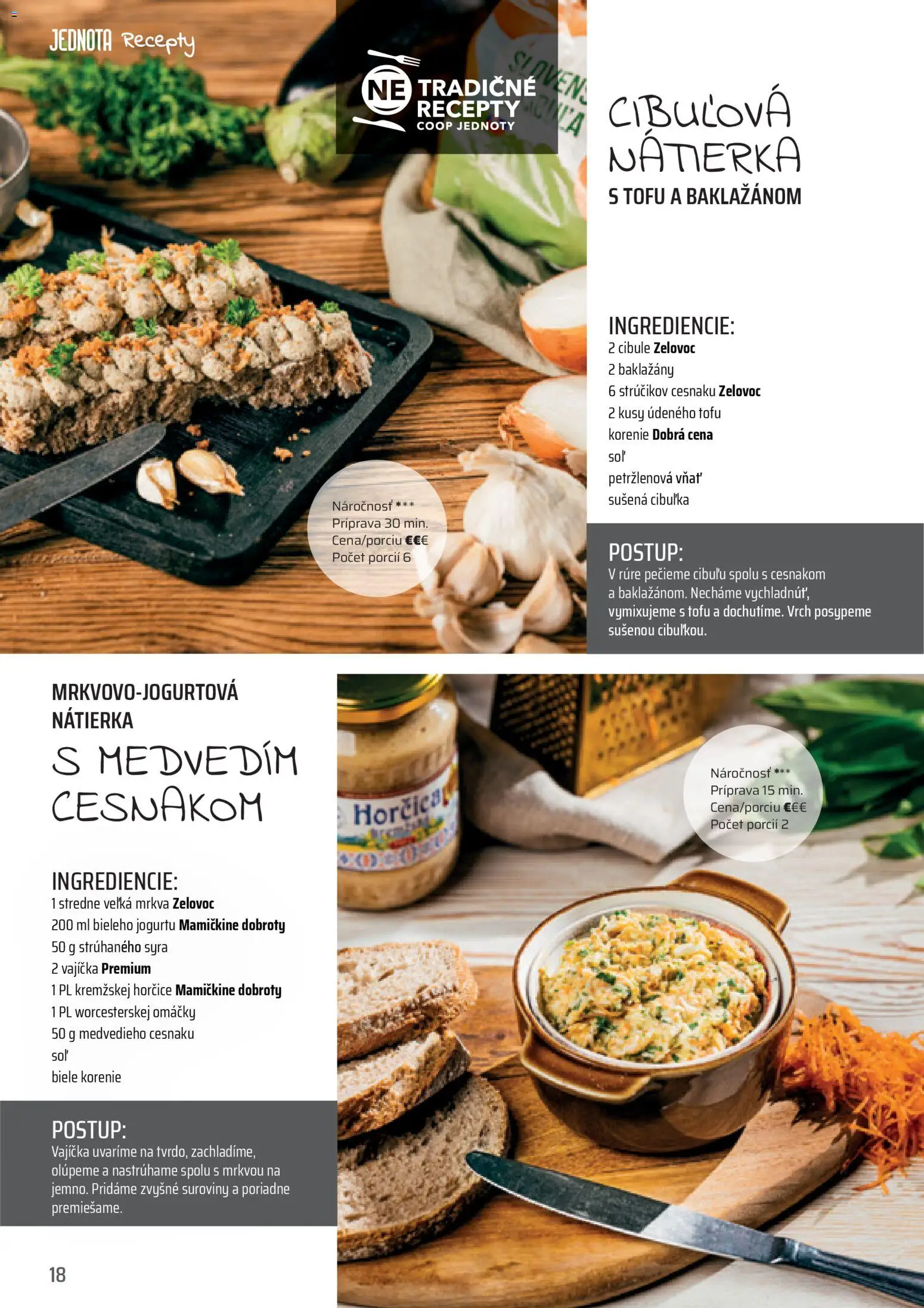 Nové COOP Jednota akcie – leták je platný od 01.04.2026 | Strana: 18 | Produkty: Tofu, Mrkva, Korenie