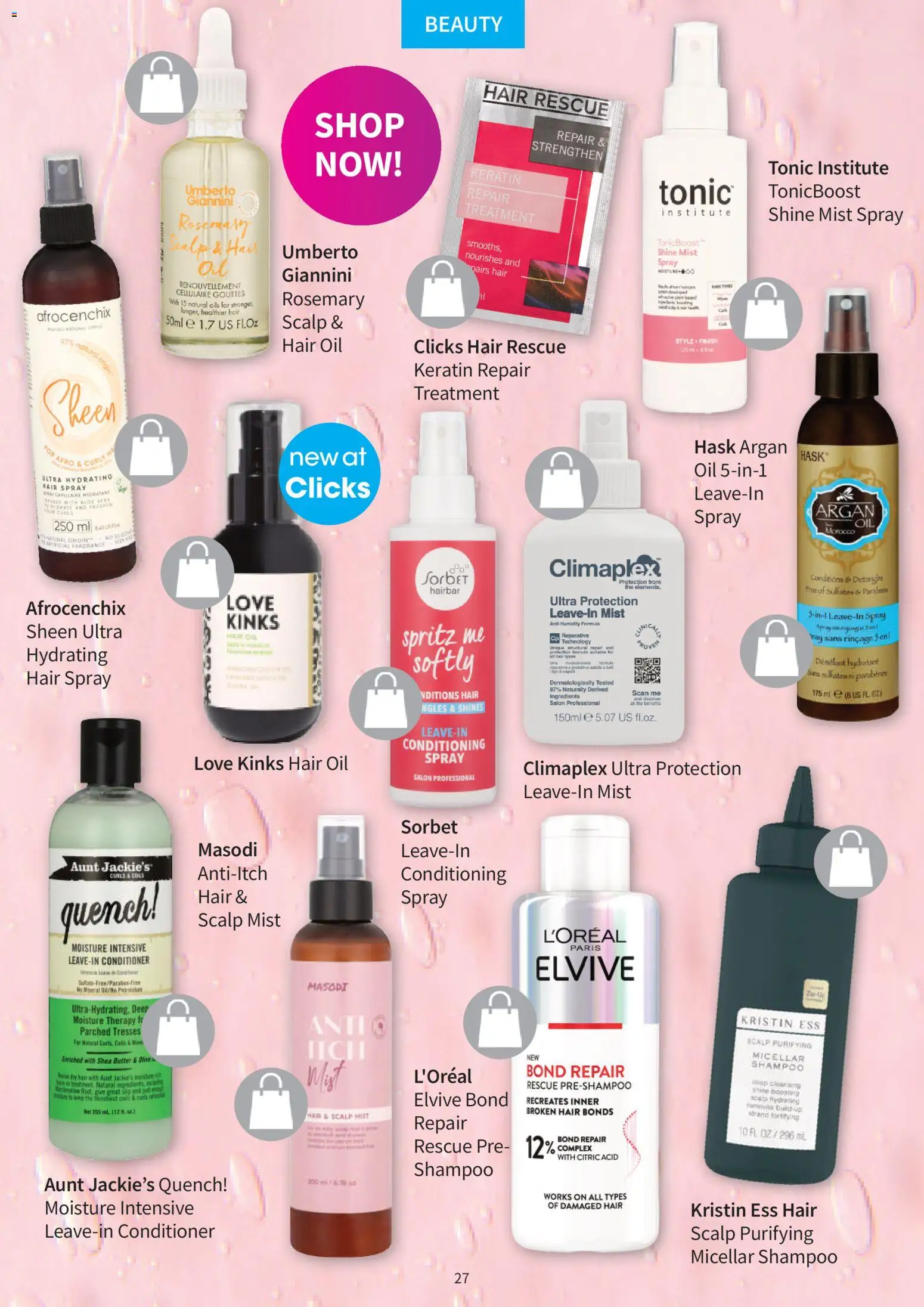 New Clicks catalogue – valid from 01.02.2026 | Page: 27 | Products: Butter, Fragrance, Shampoo, Hair oil