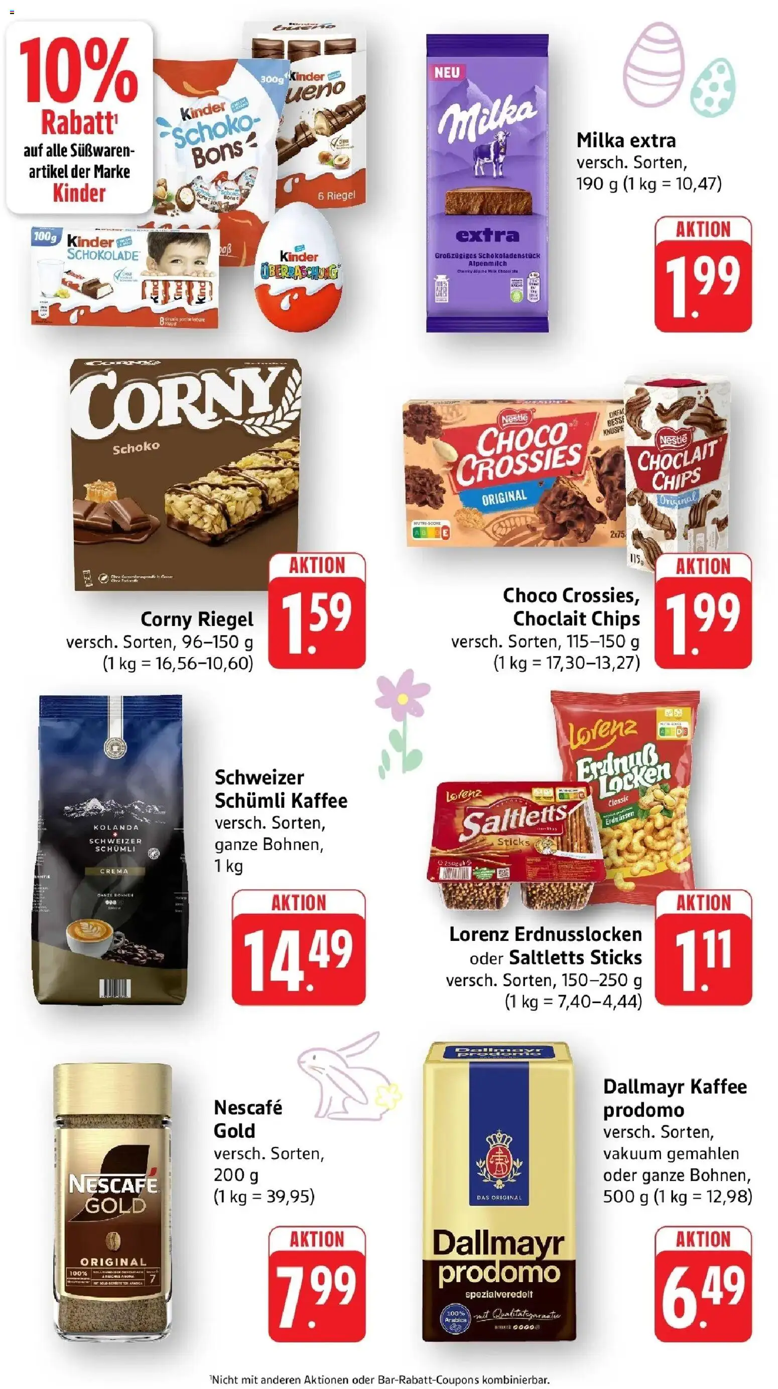 Edeka prospekt Offenburg-Zunsweier	 – gültig ab 22.03.2026 | Seite: 6 | Produkte: Nescafe, Kaffee, Milka, Chips