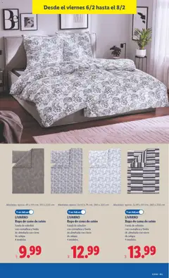 Vista previa Lidl folleto de bazar válido desde el 02.02.2026 | Página: 23 | Productos: Funda, Κασέρι, Cama, Almohada