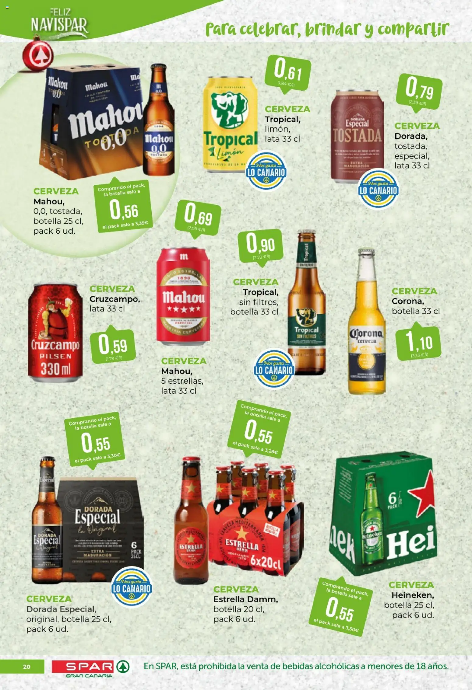 Spar - folleto │ válido desde el 12.12.2025 | Página: 20 | Productos: Cerveza