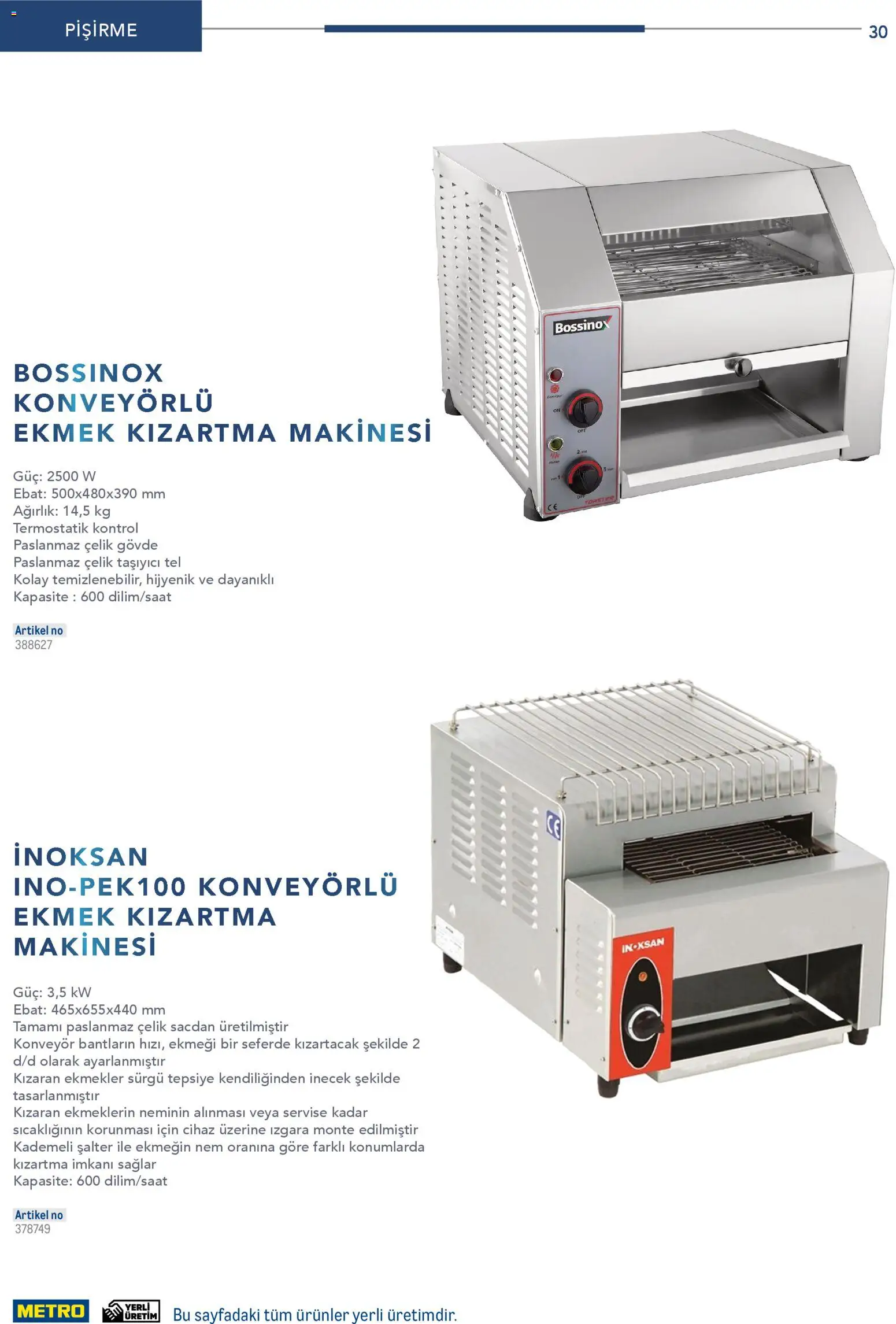 Metro - Profesyonel Çözümler - 26.12.2025 tarihinden itibaren geçerlidir | Sayfa: 30 | Ürünler: Ekmek, Ağırlık, Izgara