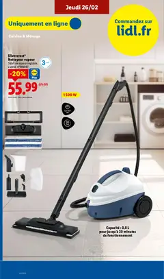 LIDL - Prévisualisation de LIDL catalogue semaine 9 valide à partir de 26.02.2026 | Page: 52 | Produits: Nettoyeur vapeur