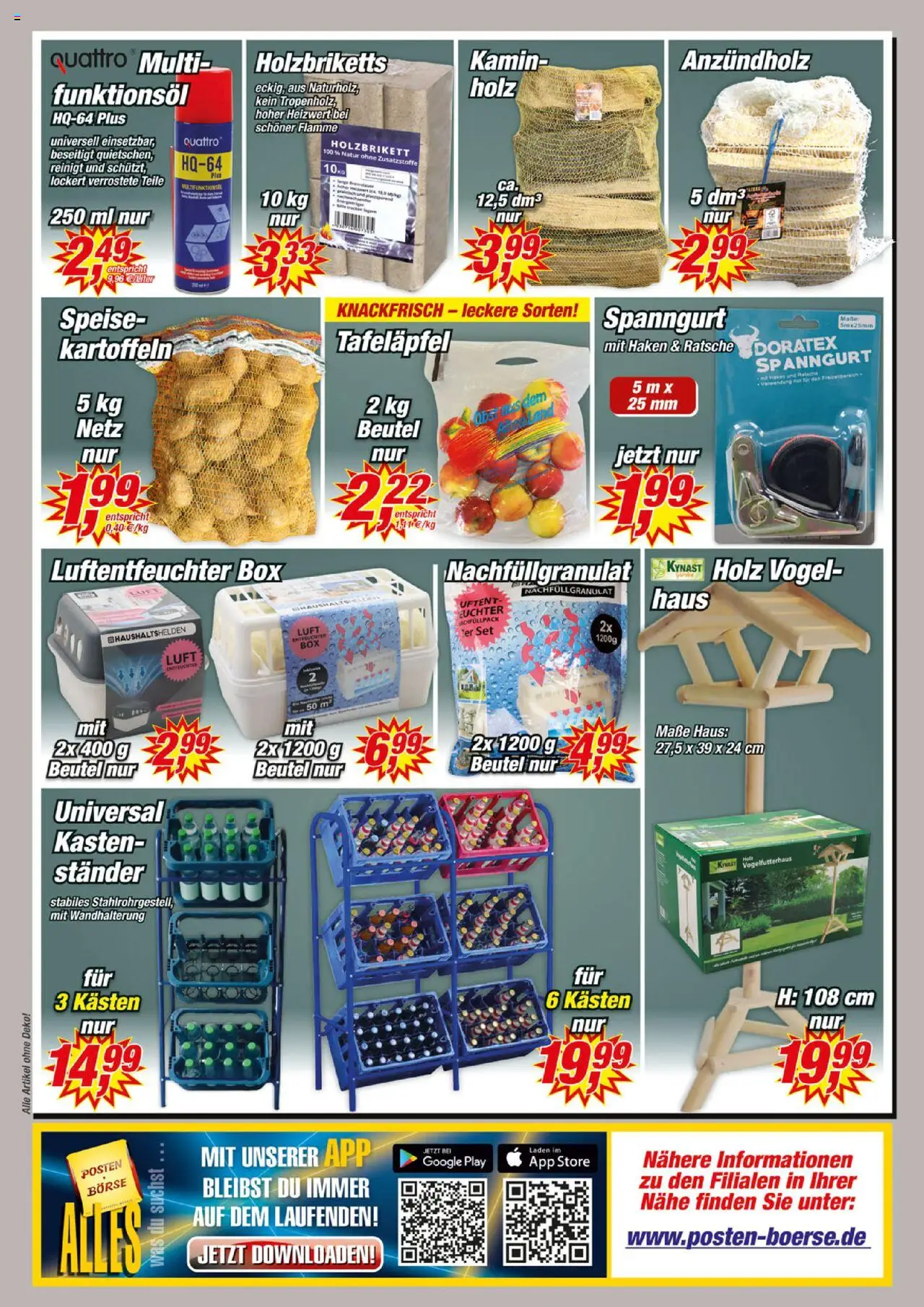 Posten Börse Prospekt – gültig ab 11.10.2025 | Seite: 8 | Produkte: Kamin, Box, Kartoffeln, Obst