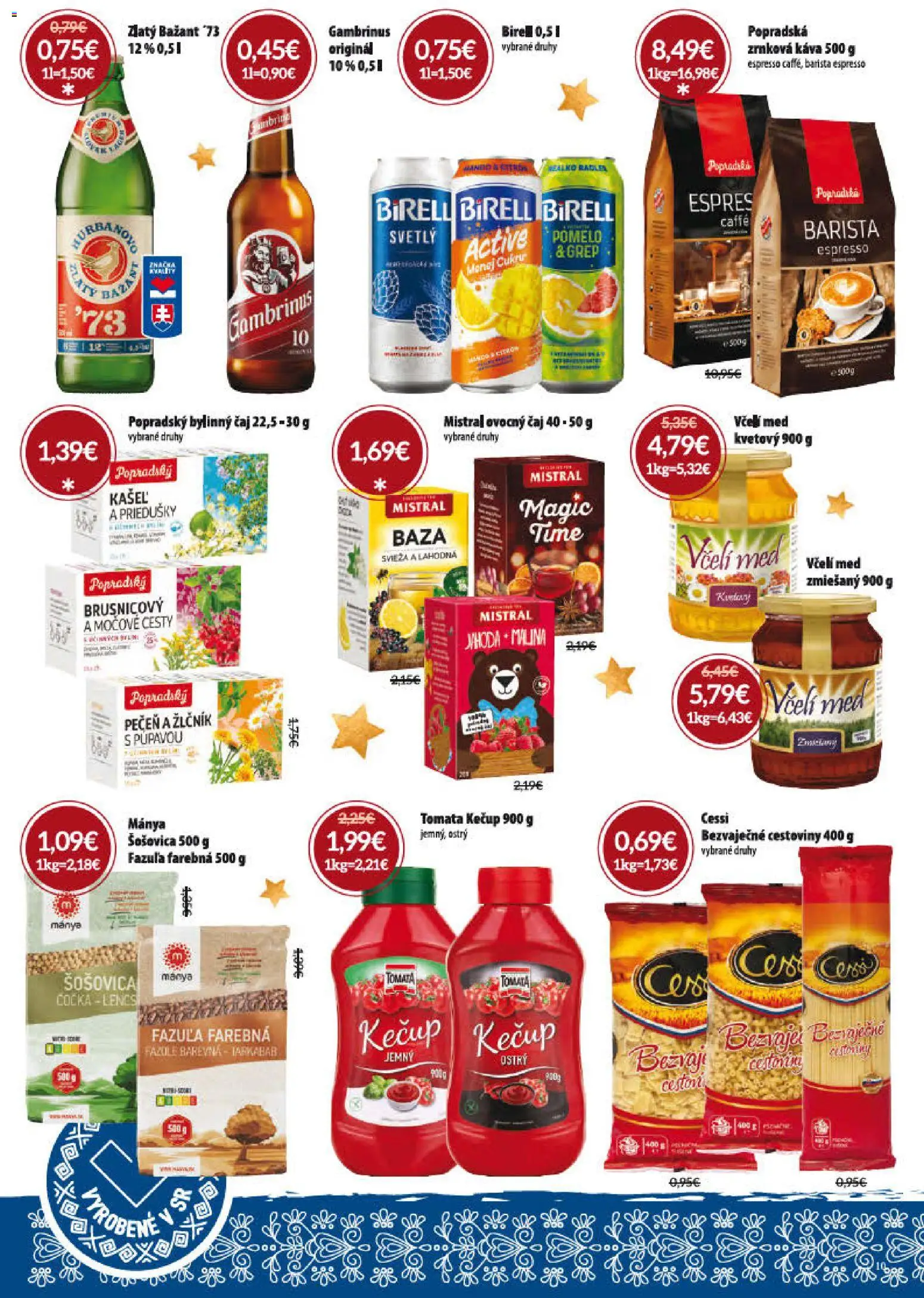 Nové Nitrazdroj akcie – leták je platný od 15.12.2025 | Strana: 10 | Produkty: Barista, Cestoviny, Kečup, Med